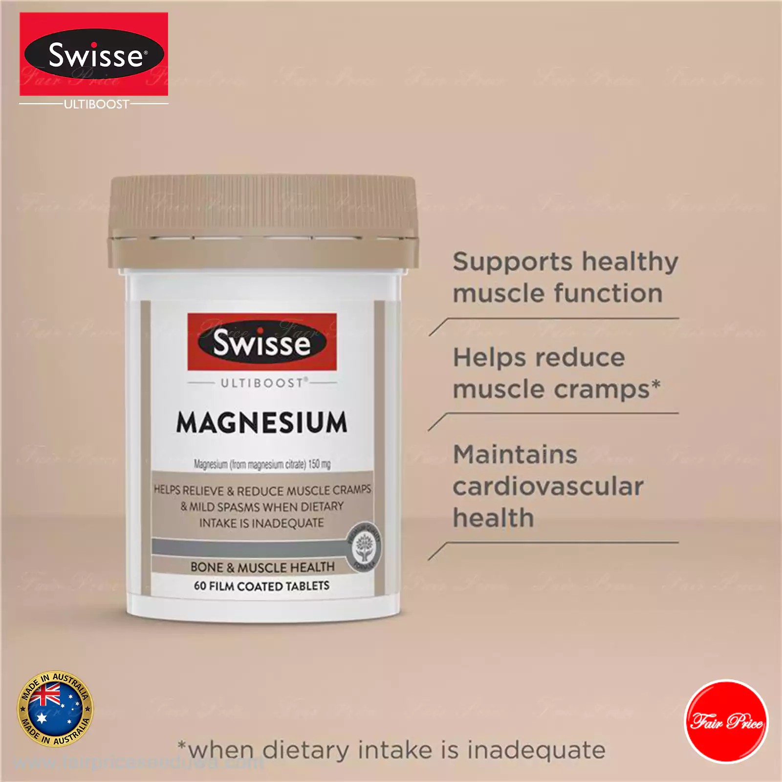 Swisse Ultiboost Magnesium 60 Tablets - Image 6