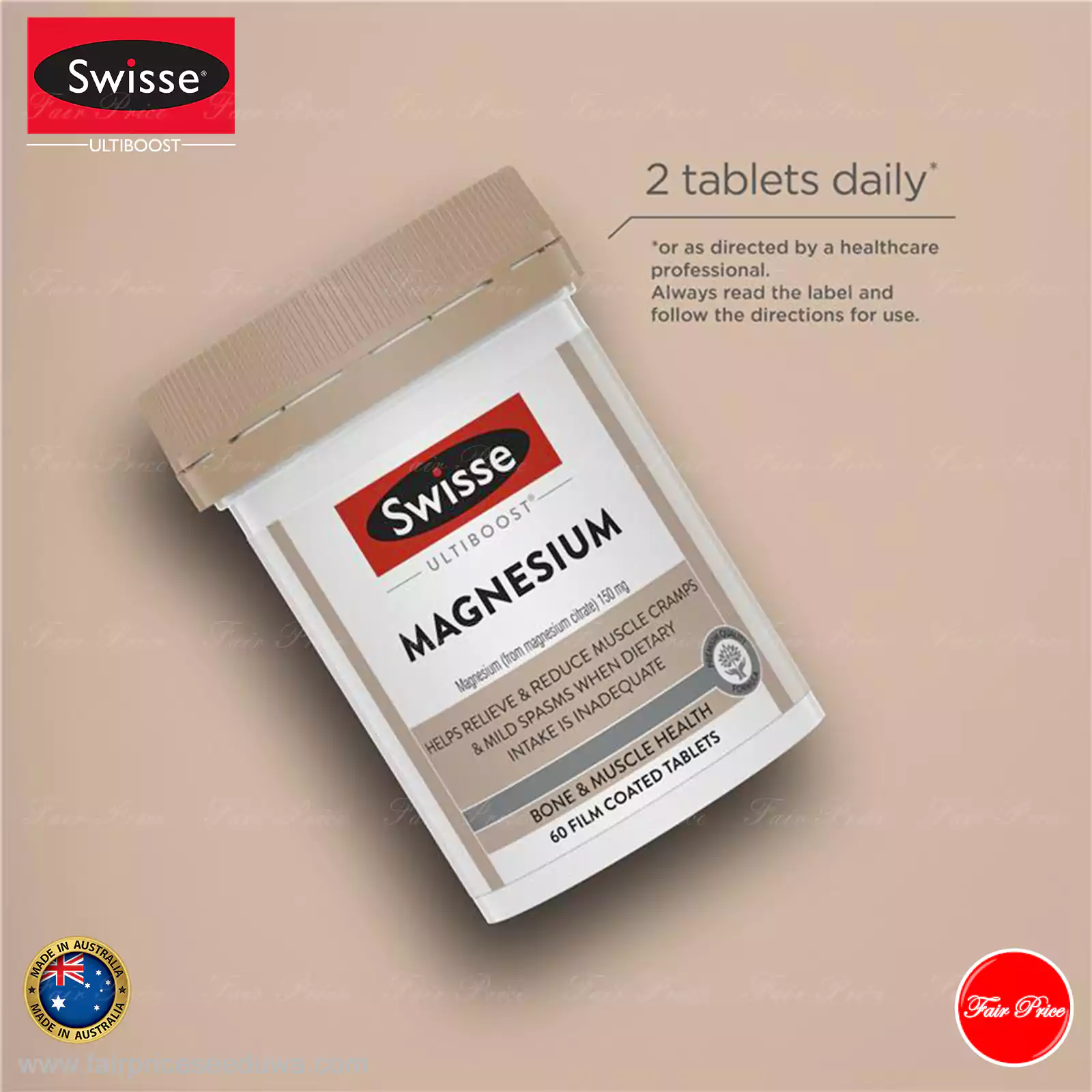 Swisse Ultiboost Magnesium 60 Tablets - Image 5