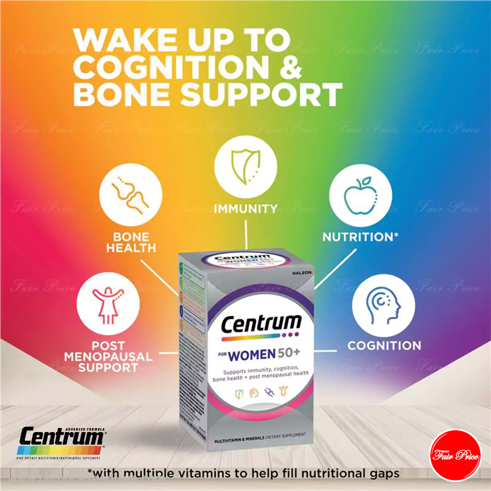 Centrum For Women 50+ 90 Tablets Exclusive Size - Image 7