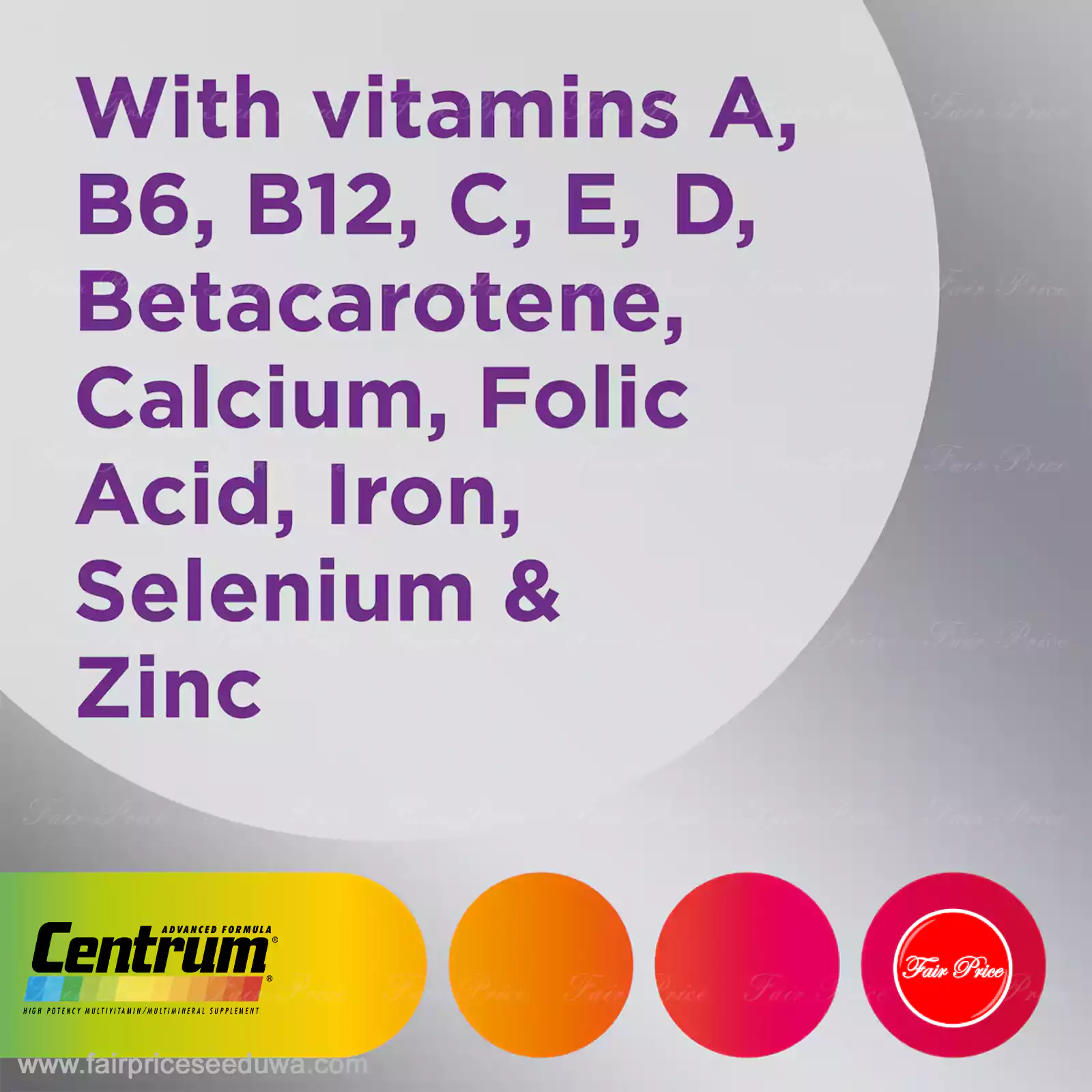 Centrum Women 50+ Daily Multivitamin Supplements 60 Pack - Image 8