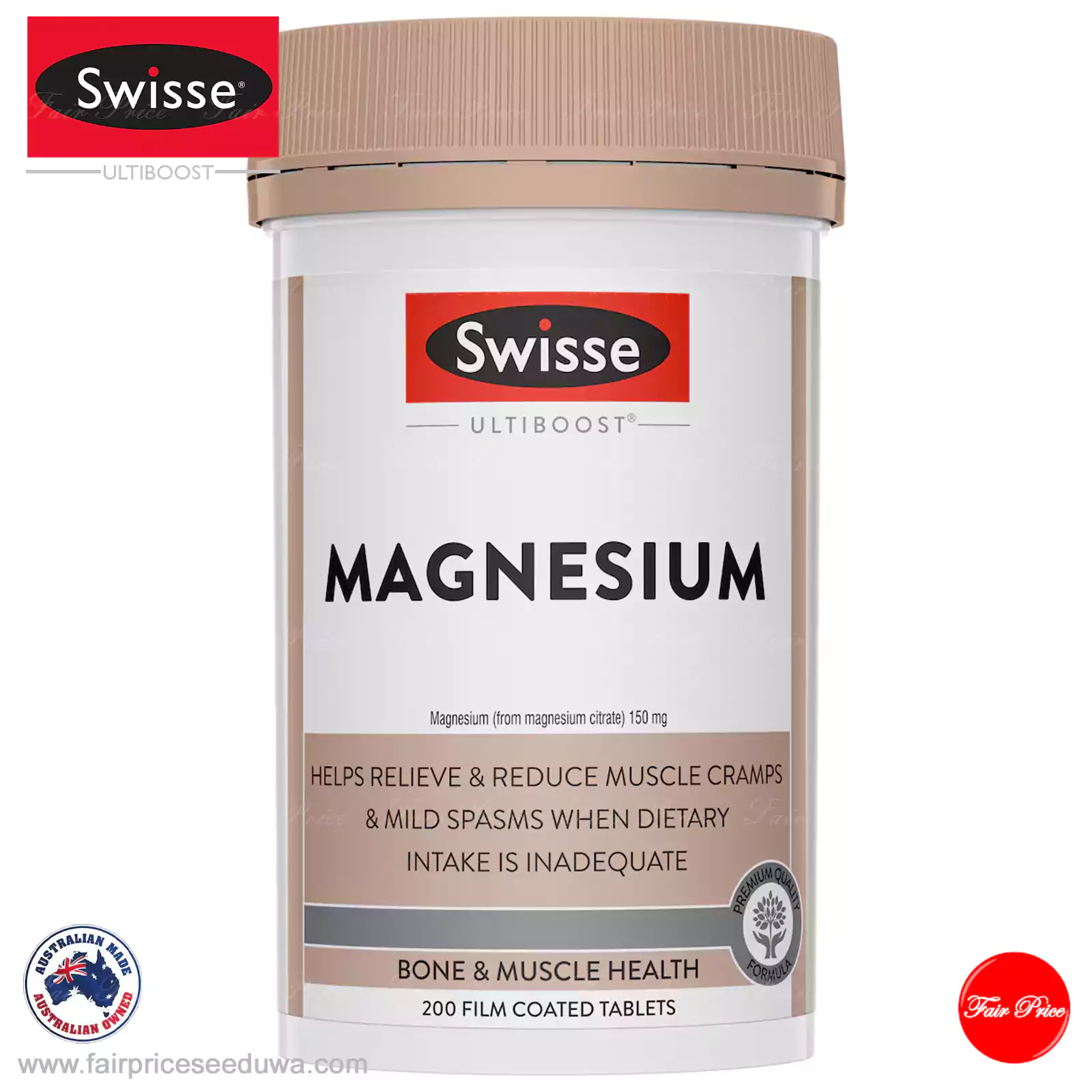 Swisse Ultiboost Magnesium Tablets 200 pack - Image 2