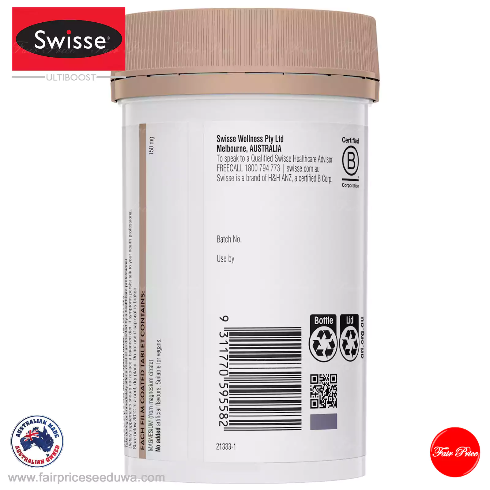 Swisse Ultiboost Magnesium Tablets 200 pack - Image 4