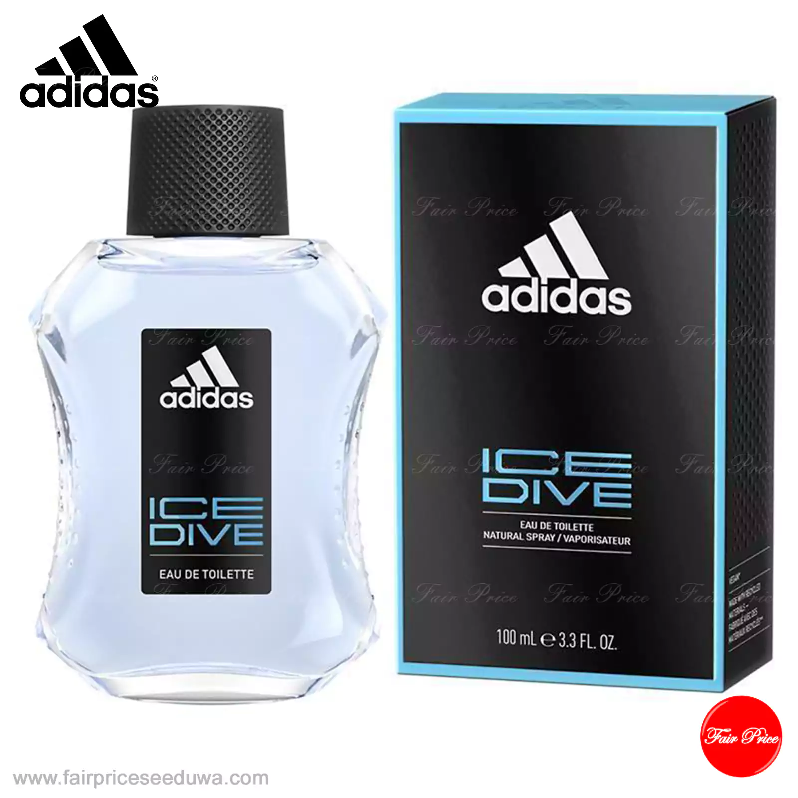Adidas Ice Dive Vegan Formula Eau de Toilette 100ml - Image 2