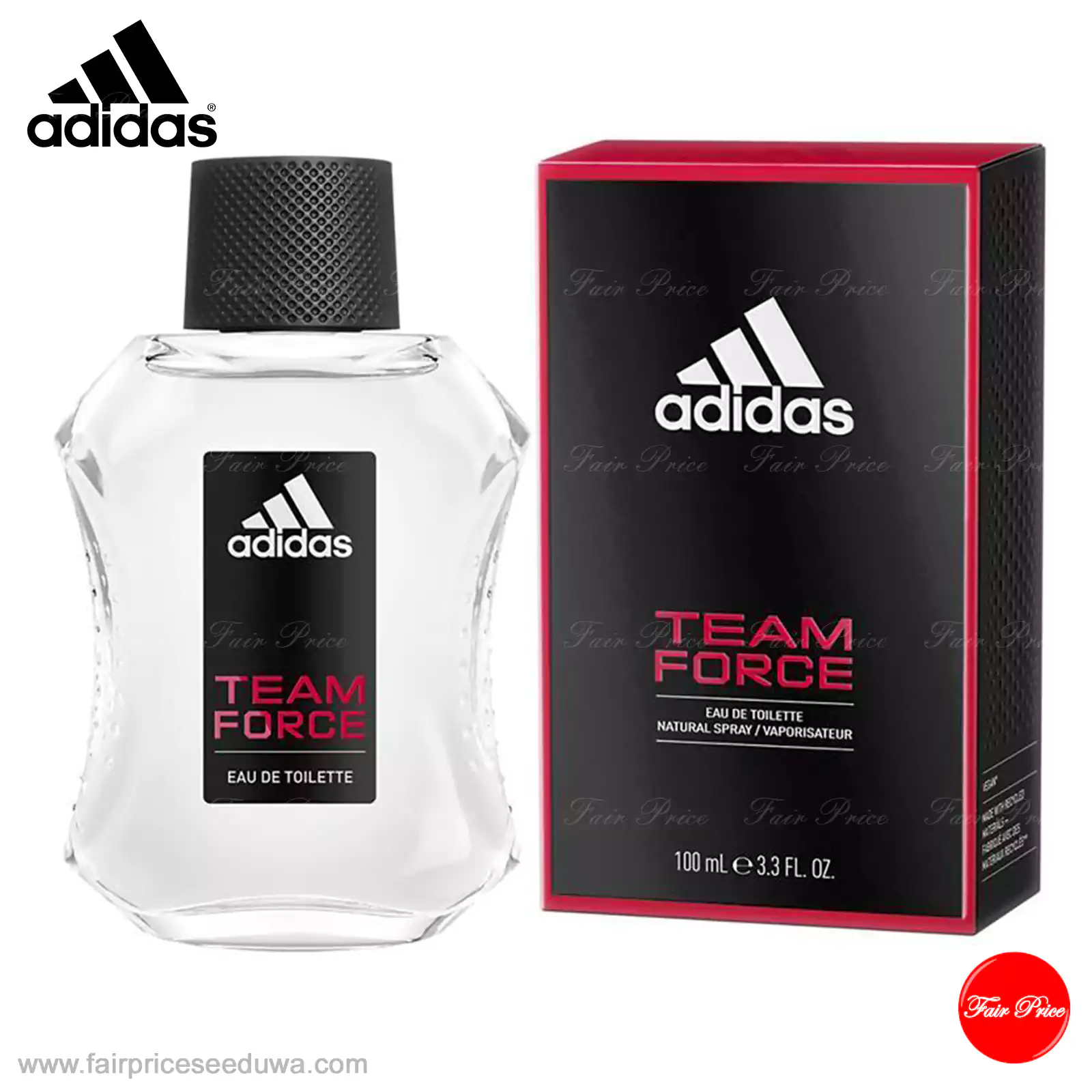 Adidas Team Force Vegan Formula Eau de Toilette 100ml - Image 2