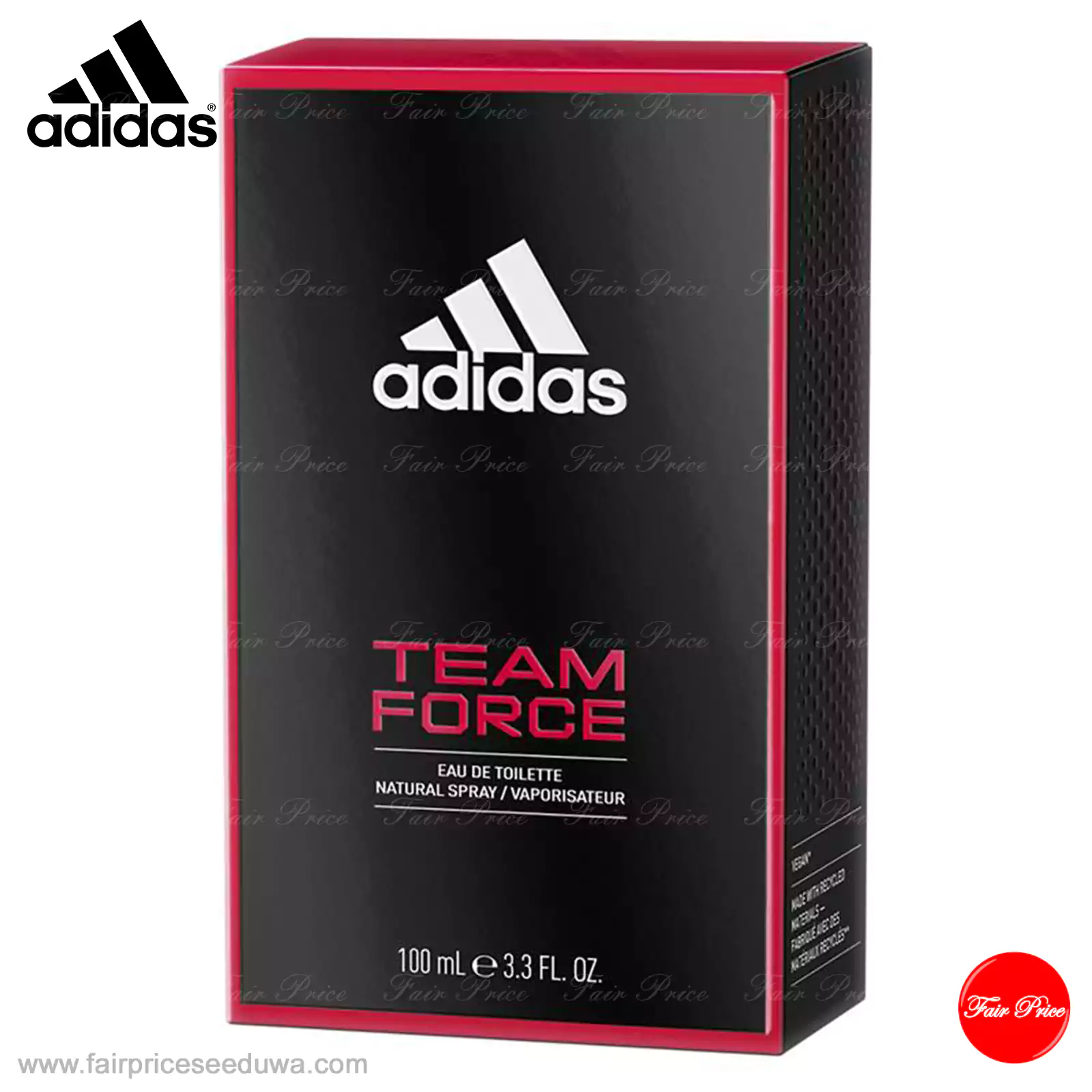Adidas Team Force Vegan Formula Eau de Toilette 100ml - Image 3