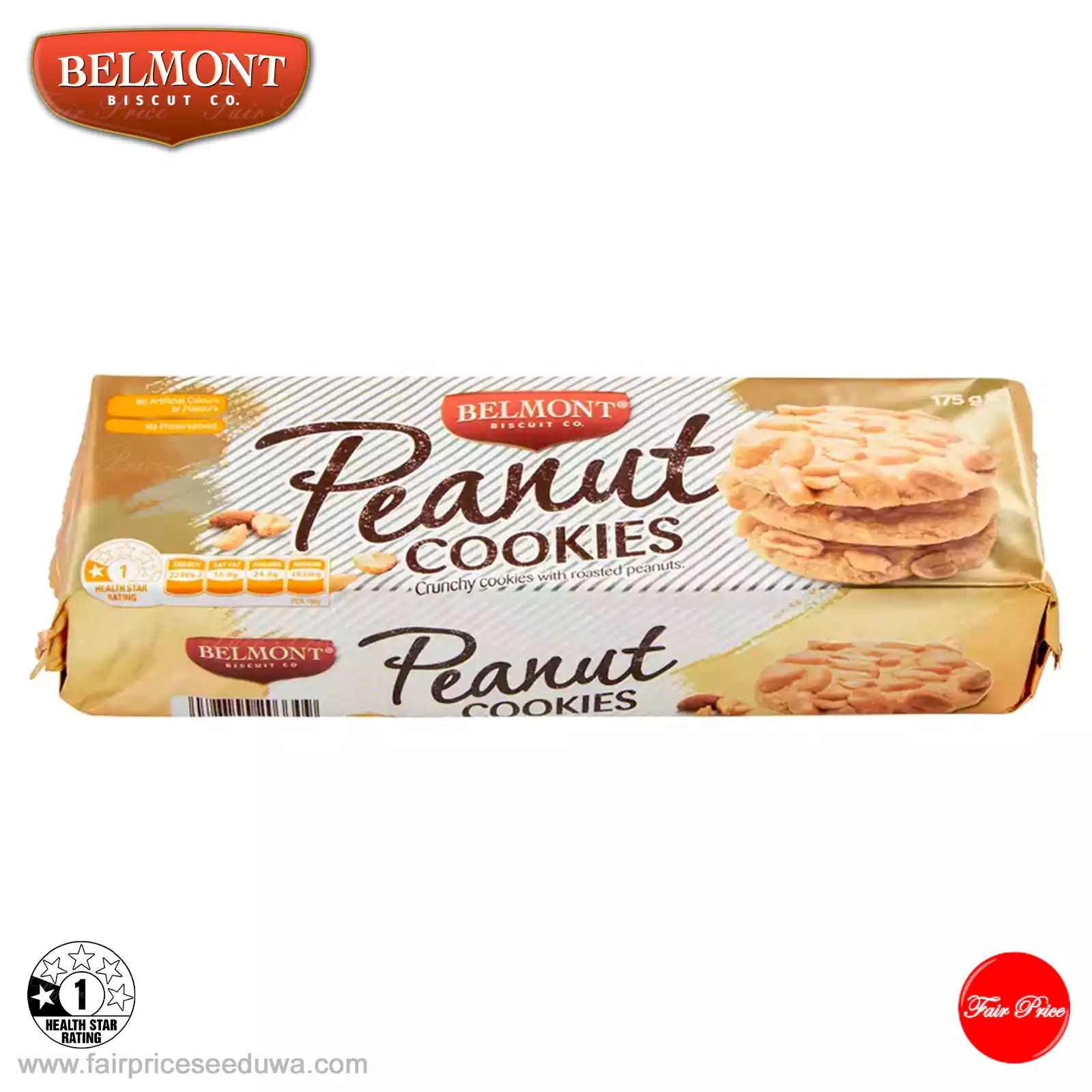 Belmont Biscuit Co. Peanut Cookies 175g - Image 2
