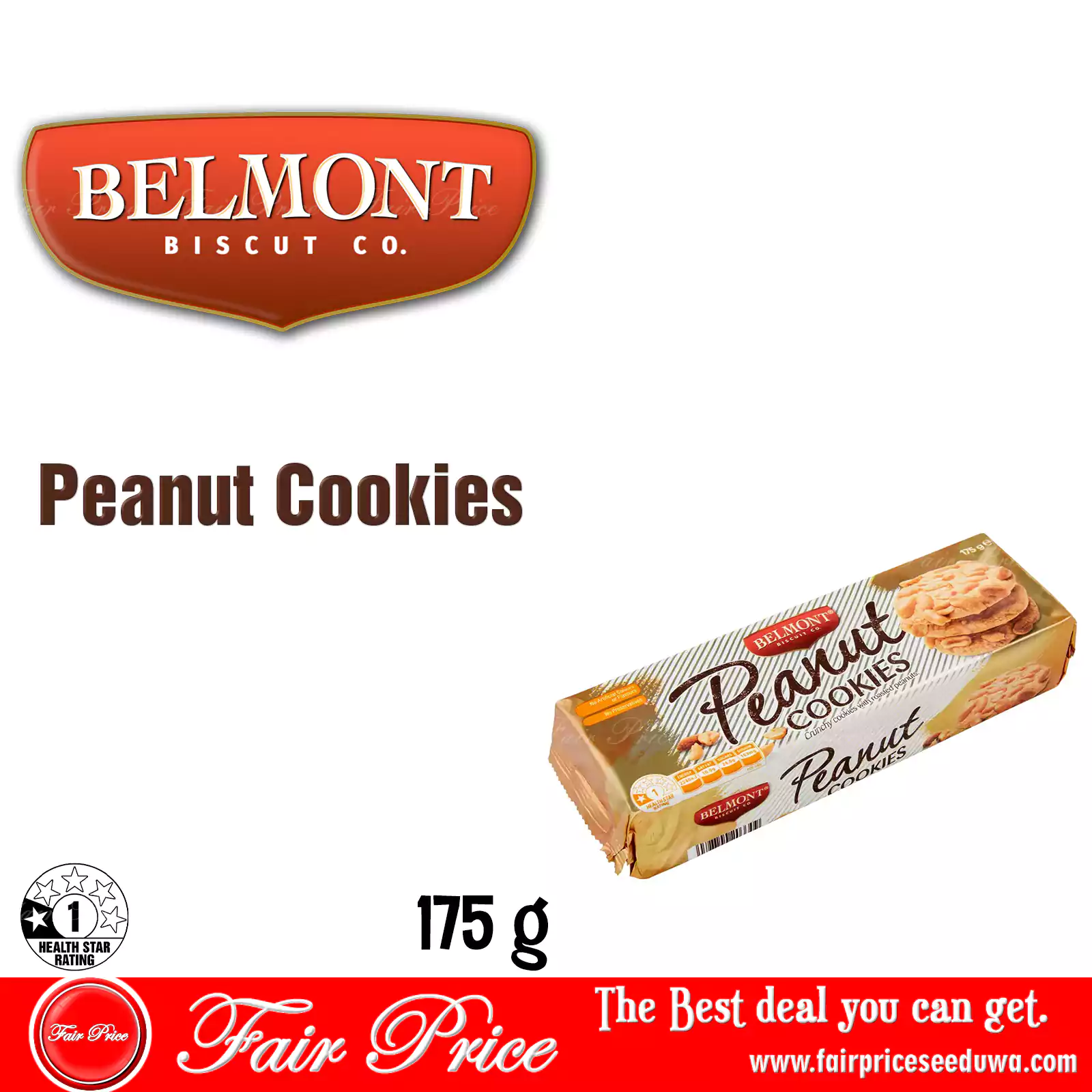 Belmont Biscuit Co. Peanut Cookies 175g