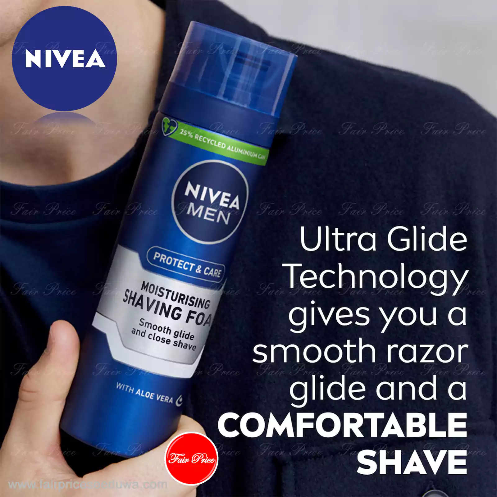 Nivea Men Originals Moisturising Shaving Foam 200ml - Image 4