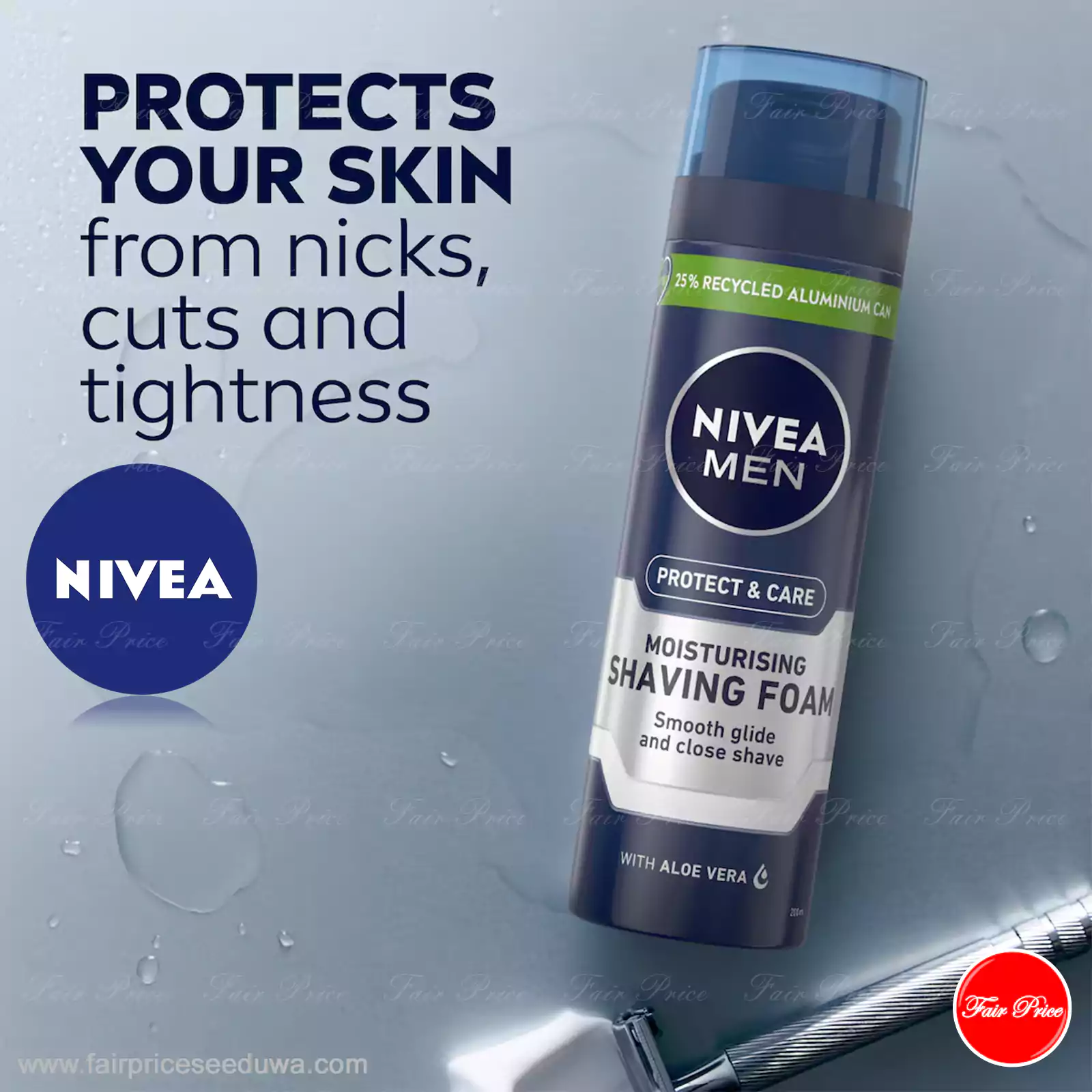Nivea Men Originals Moisturising Shaving Foam 200ml - Image 5