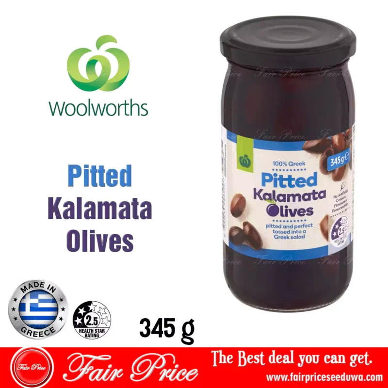 Woolworths Pitted Kalamata Olives 345g
