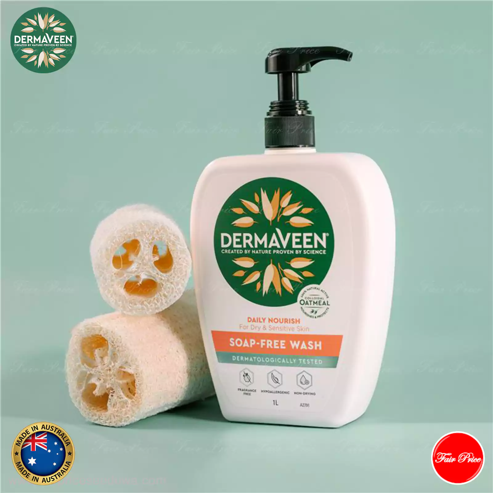 DermaVeen Daily Nourish Moisturising Lotion 1.25 Litre - Image 9