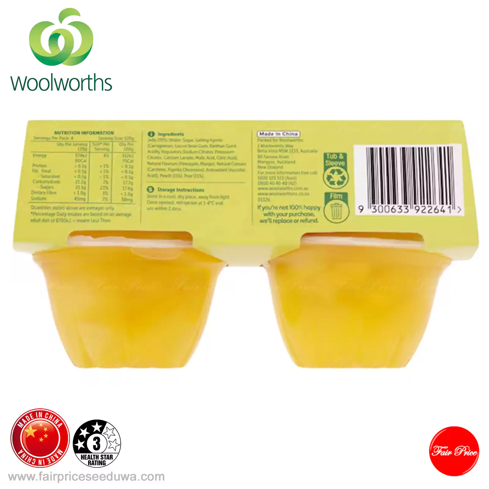 Woolworths Two Fruits In Tropical Jelly 4 Pack - Image 4