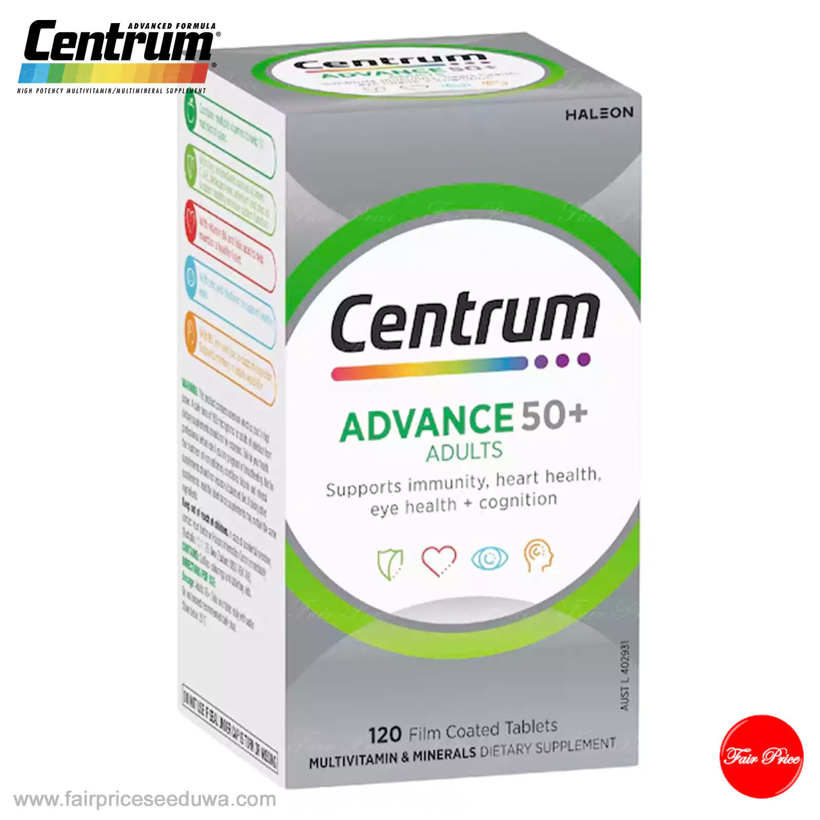 Centrum Advance 50+ Daily Multivitamin Supplements 120 pack - Image 2