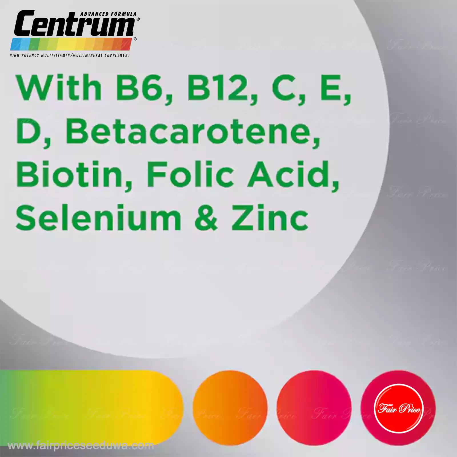 Centrum Advance 50+ Daily Multivitamin Supplements 120 pack - Image 3