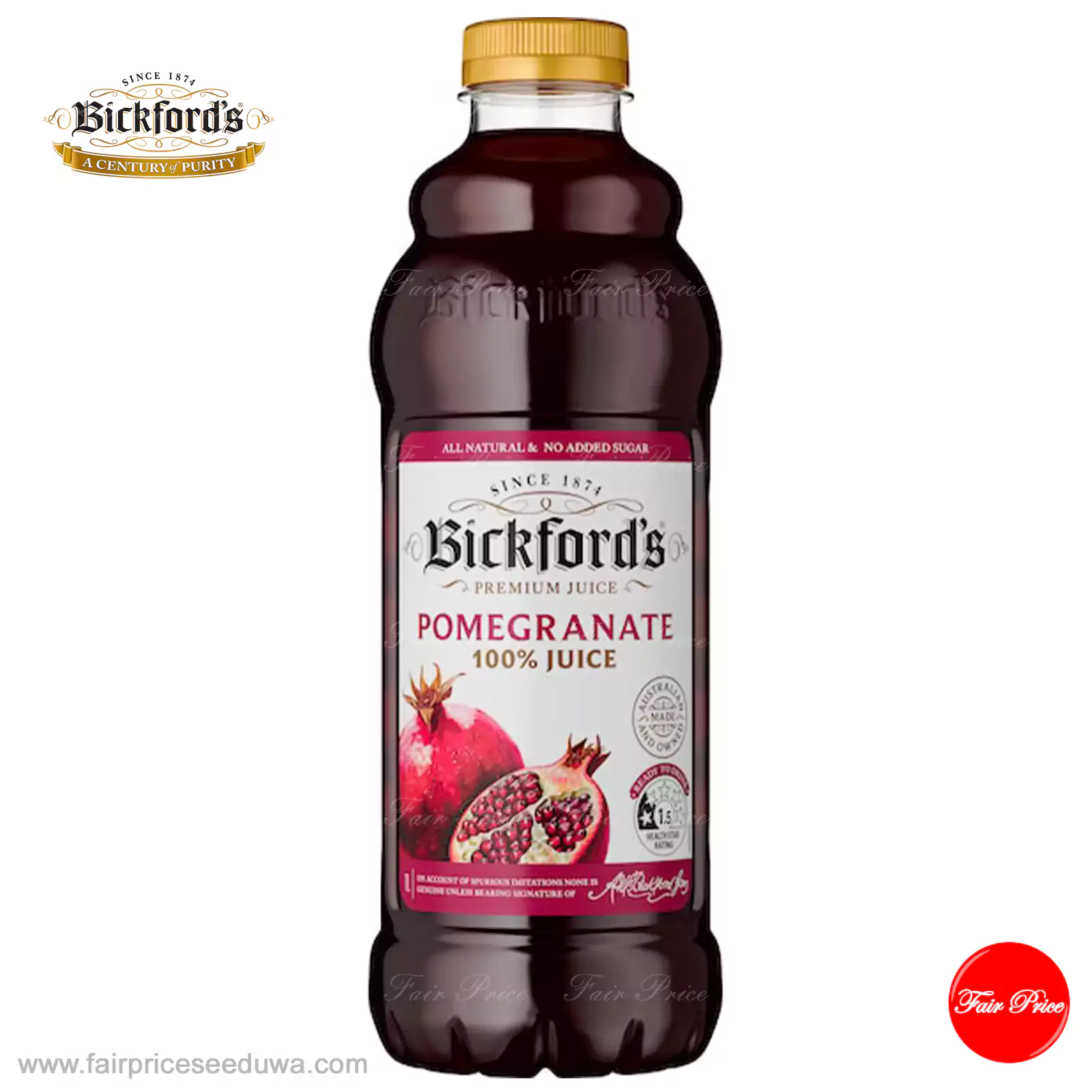 Bickford's Pomegranate Juice 1L - Image 2