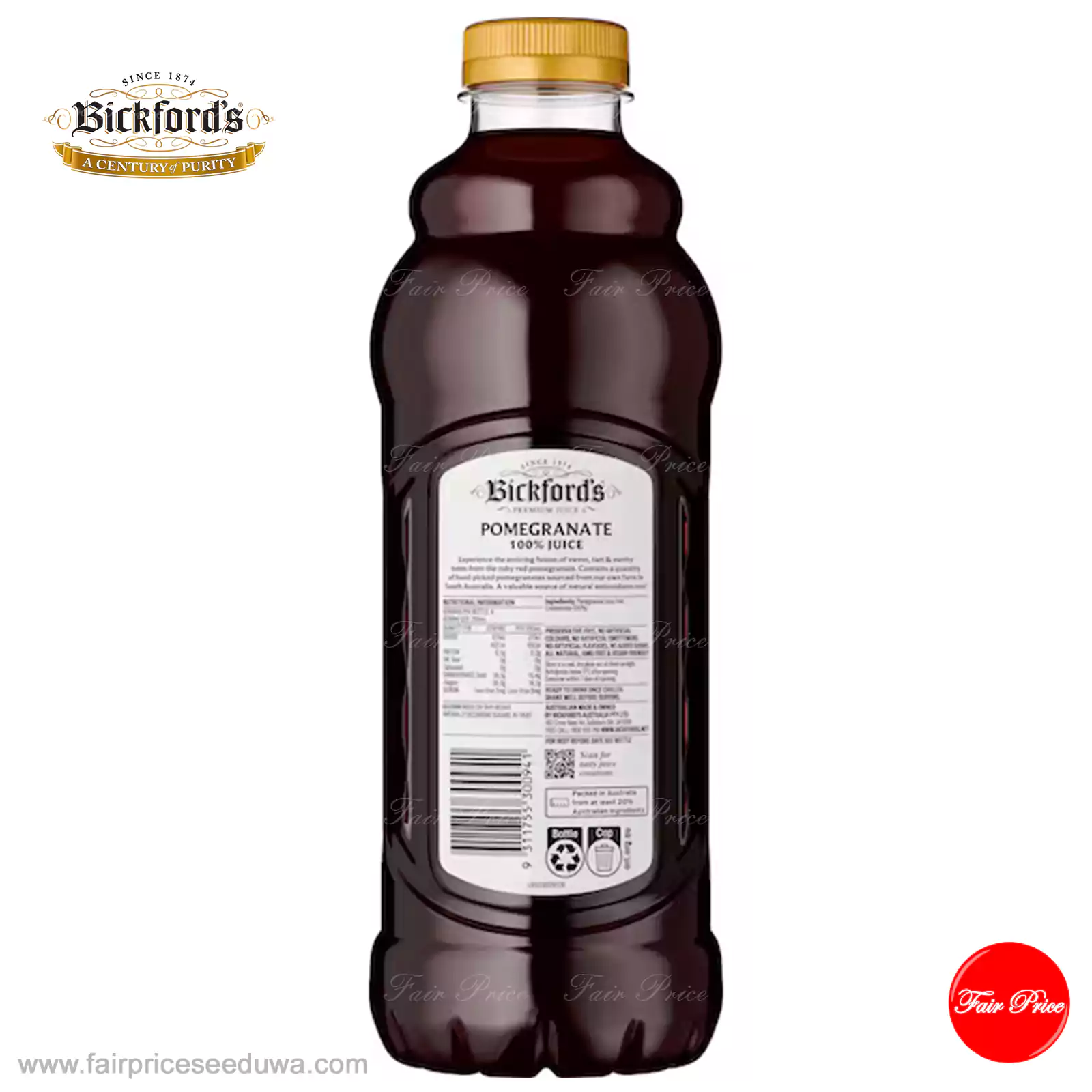 Bickford's Pomegranate Juice 1L - Image 3