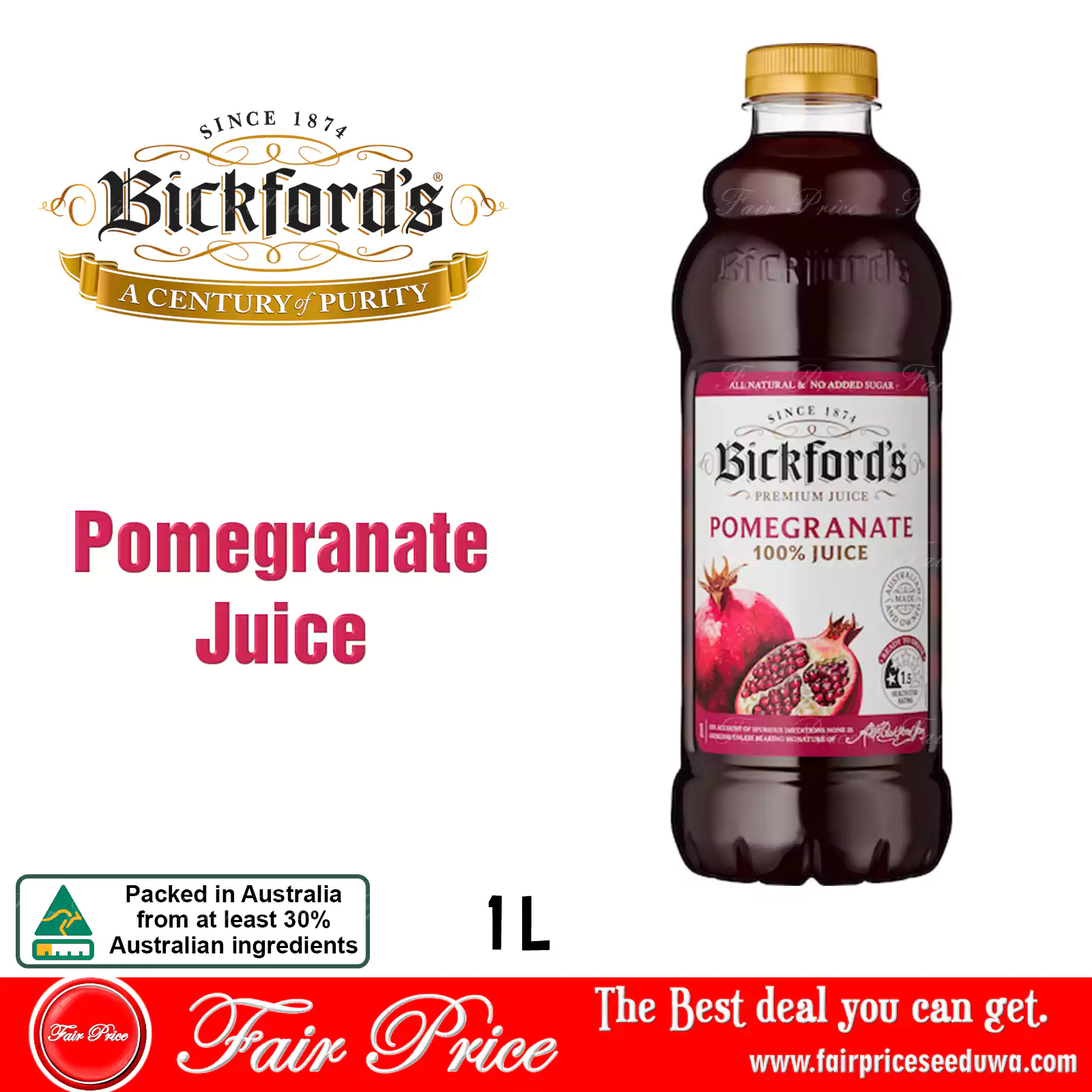 Bickford's Pomegranate Juice 1L