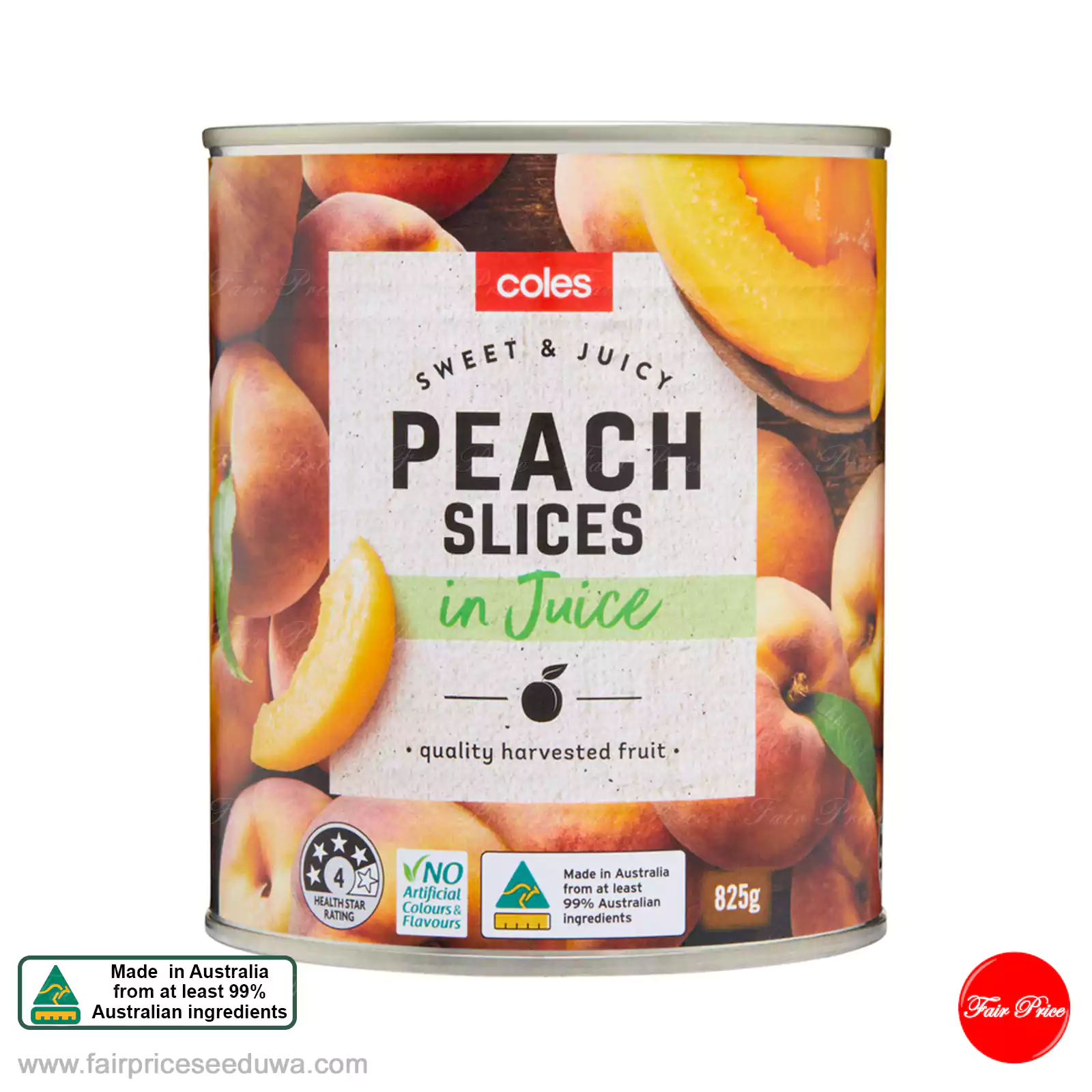 Australian Peach Slices In Juice 825g - Image 3
