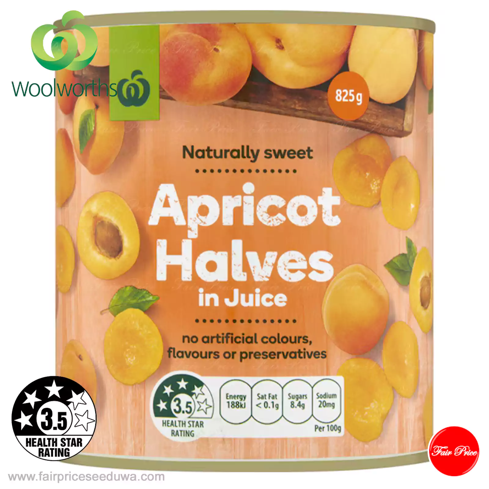 Woolworths Apricots In Juice 825g - Image 3