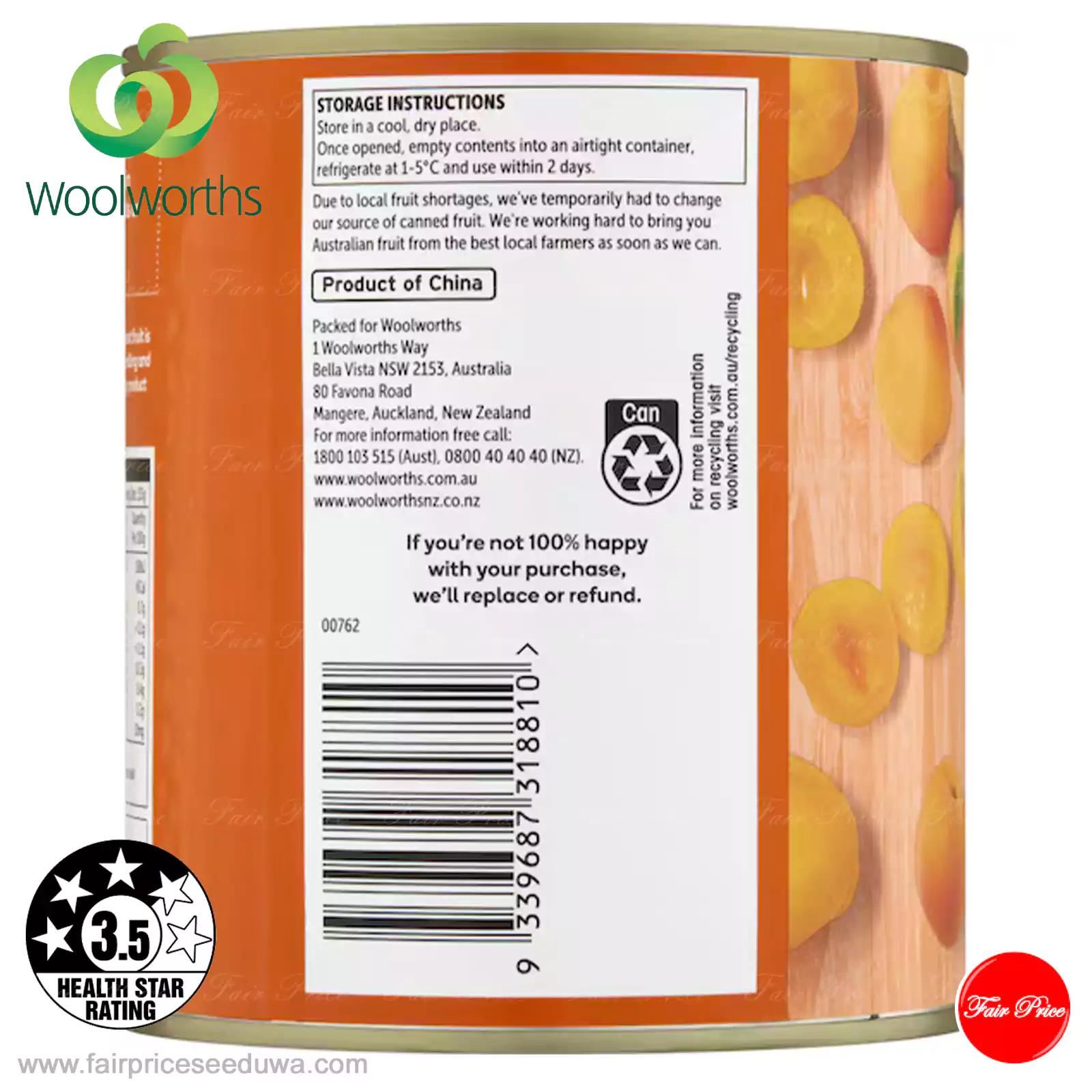 Woolworths Apricots In Juice 825g - Image 4