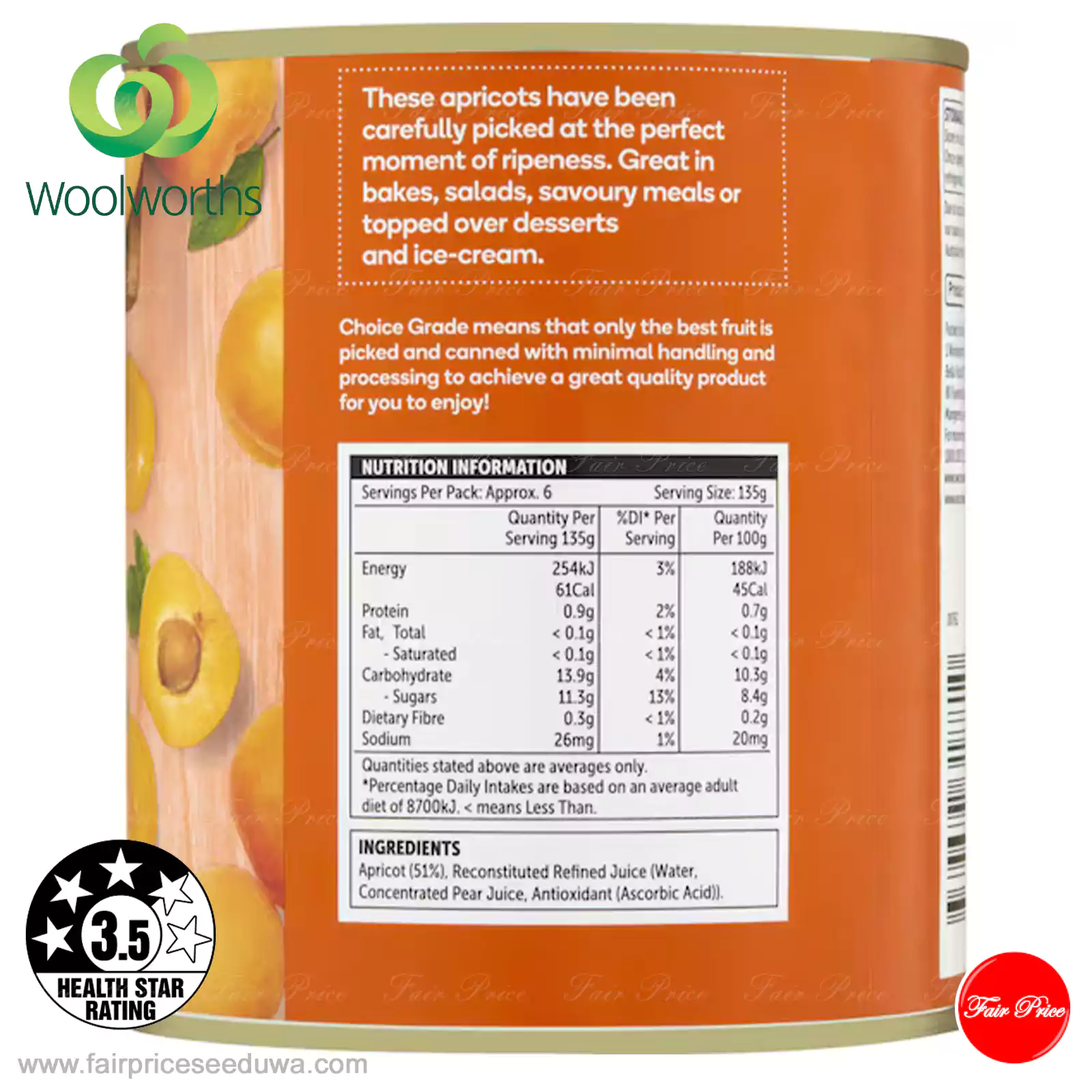 Woolworths Apricots In Juice 825g - Image 5