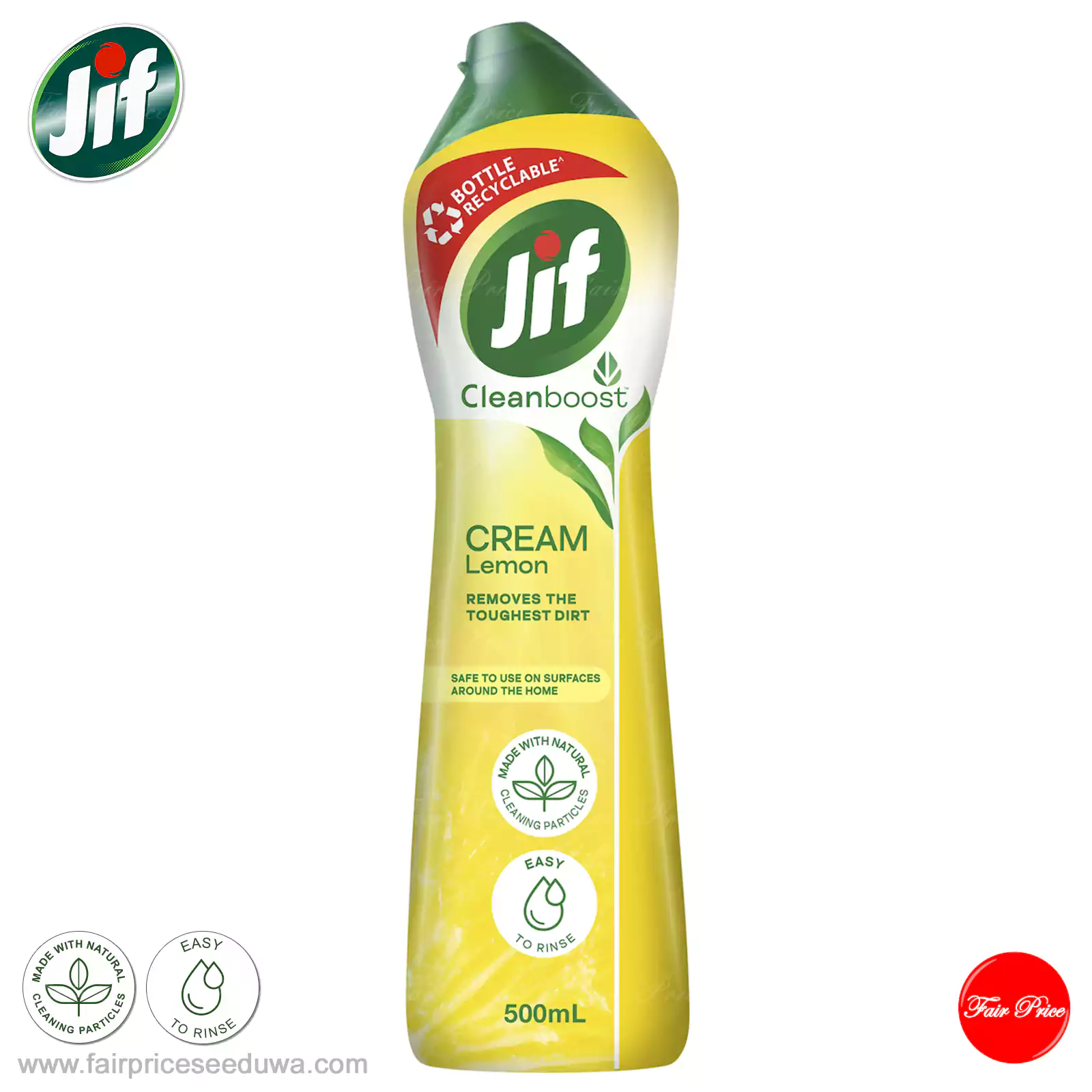 Jif Cream Cleanser With Micro Particles Lemon 500ml - Image 2