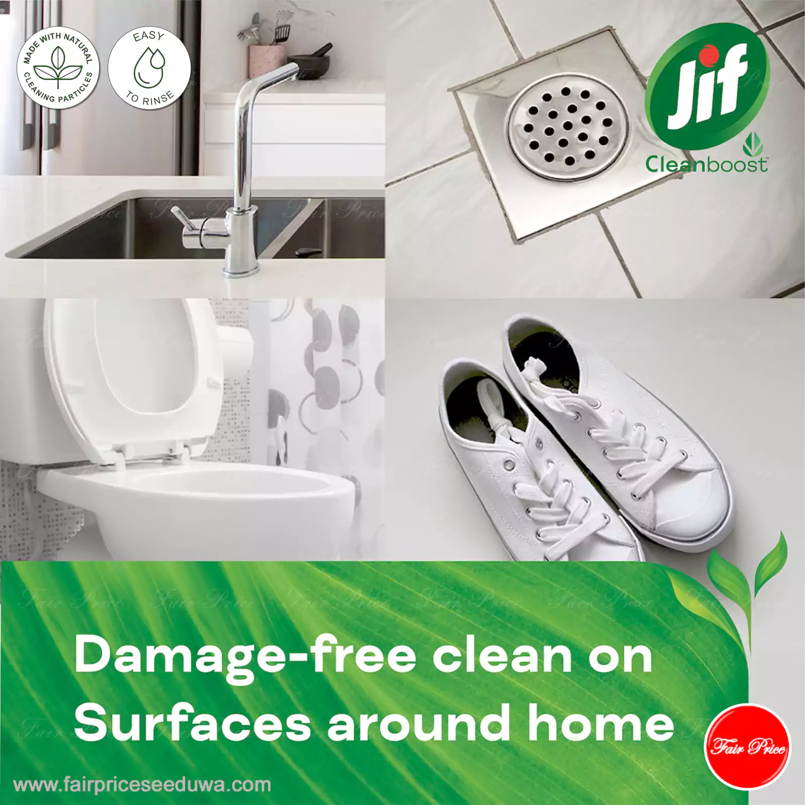 Jif Cream Cleanser With Micro Particles Lemon 500ml - Image 5