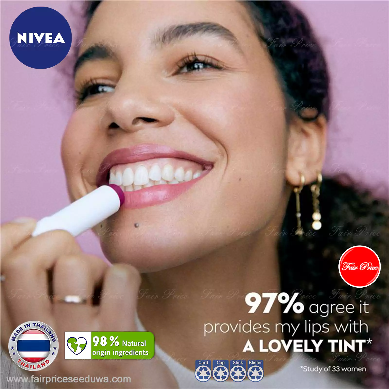 NIVEA Blackberry Shine Lip Balm 4.8g - Image 4