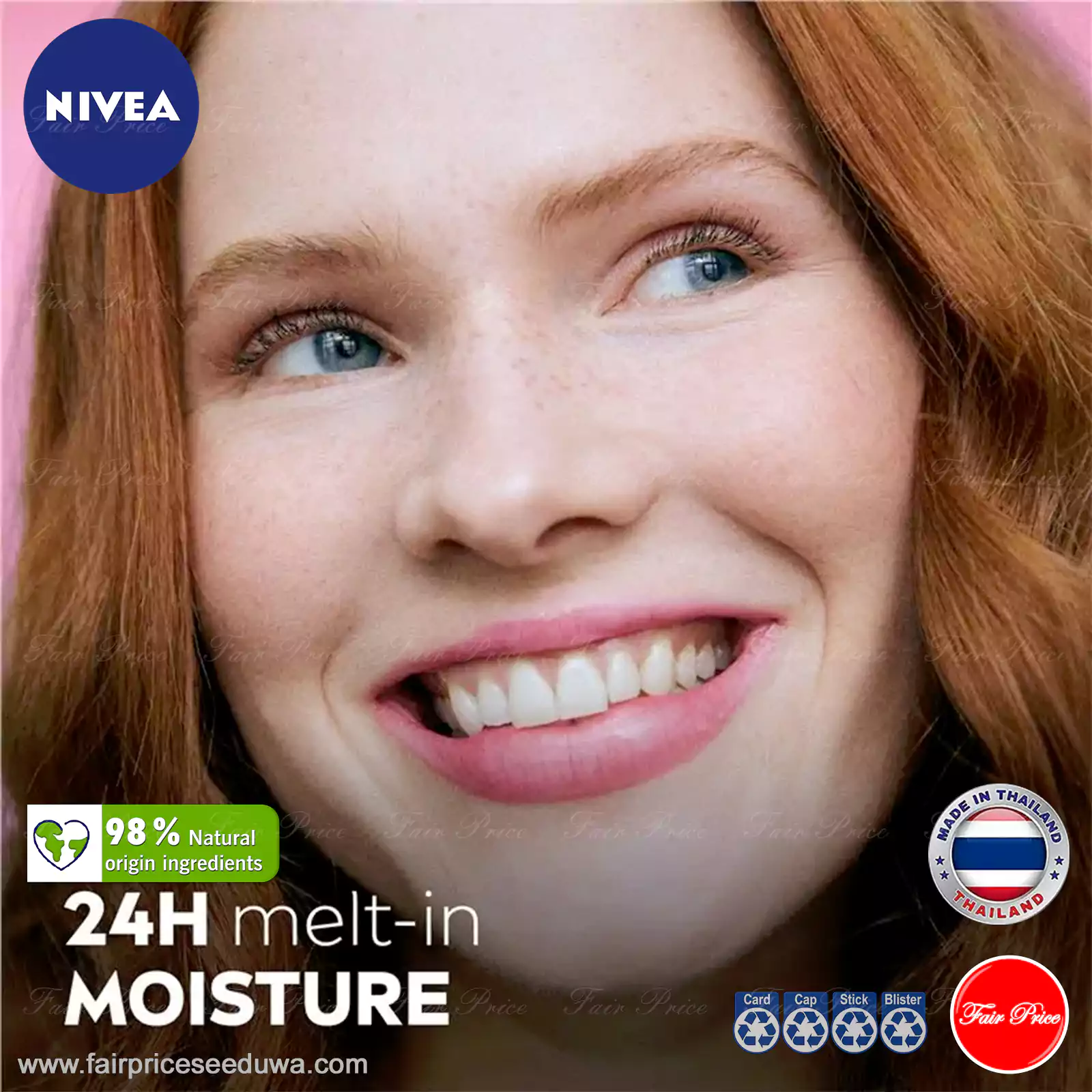 NIVEA Lip Care Watermelon Shine Balm 4.8g - Image 7