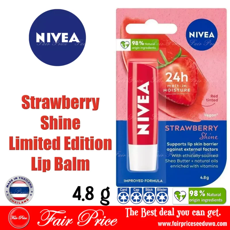 NIVEA Strawberry Shine Limited Edition Lip Balm 4.8g