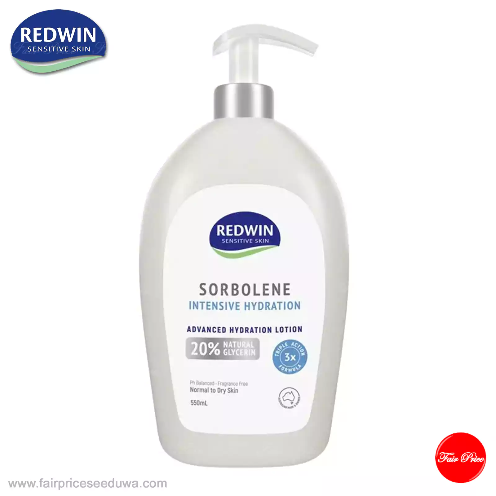 Redwin Sorbolene Intensive Hydration Lotion 550ml - Image 2
