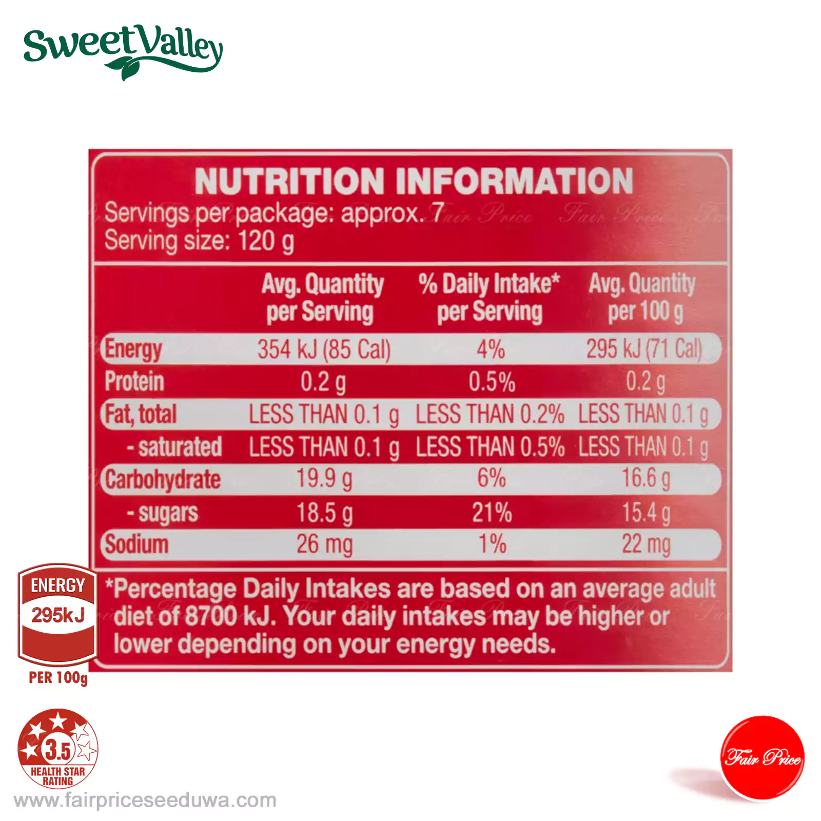 Sweet Valley Fruit Salad in Syrup 825g - Image 4