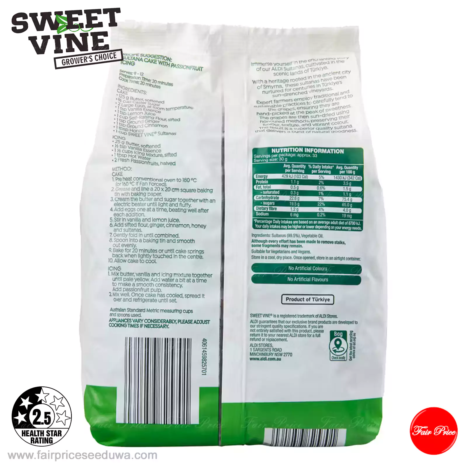 Sweet Vine Sultans 1kg - Image 3