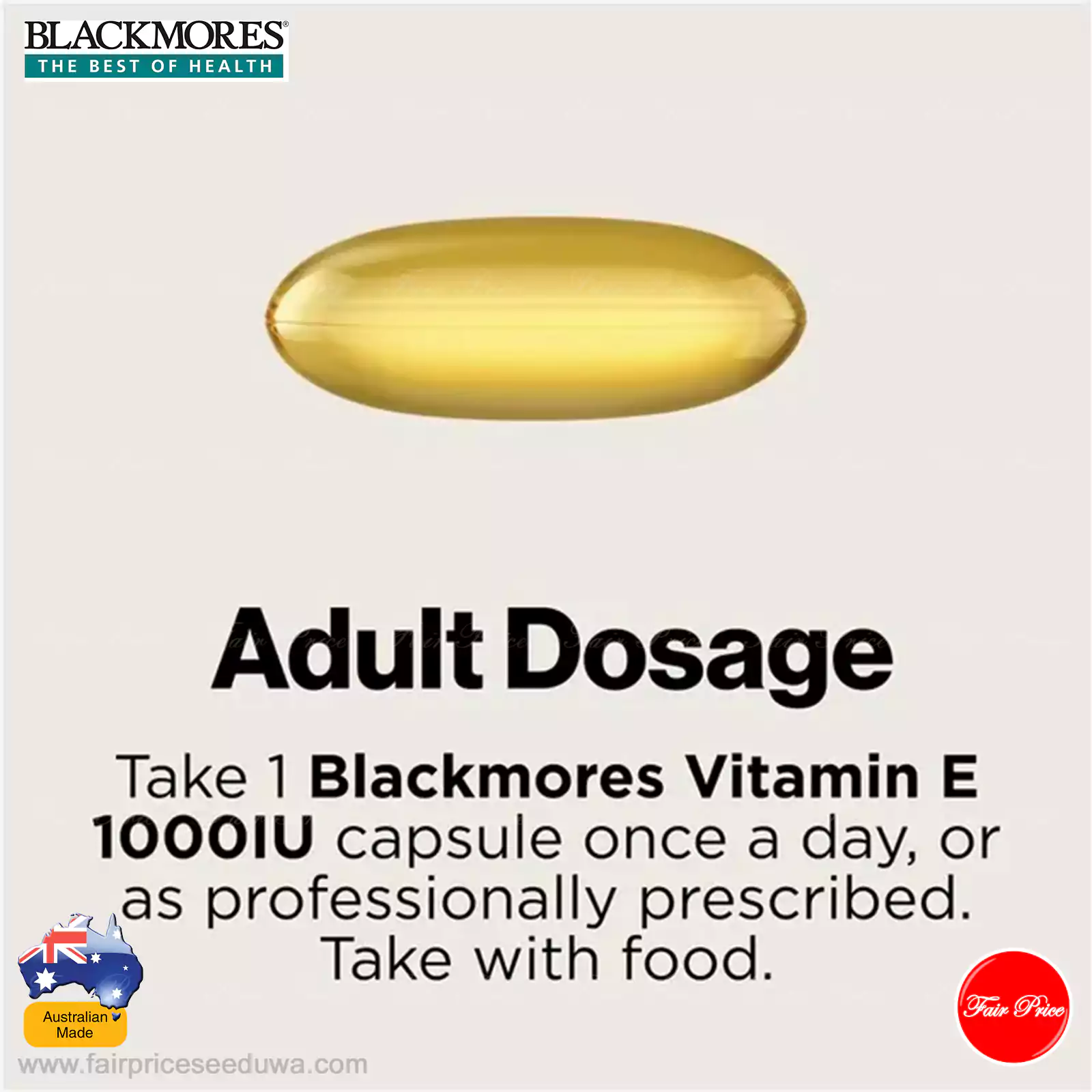 Blackmores Vitamin E 1000IU 30 Capsules - Image 7