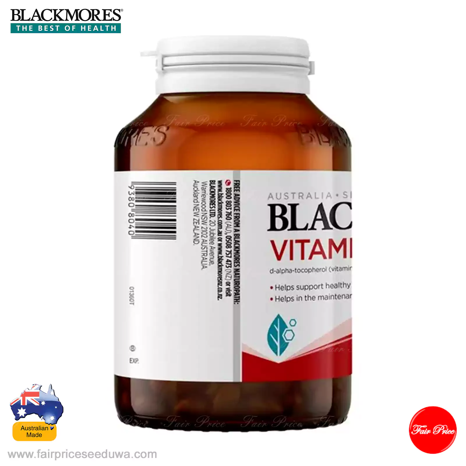 Blackmores Vitamin E 500IU 150 Capsules - Image 3