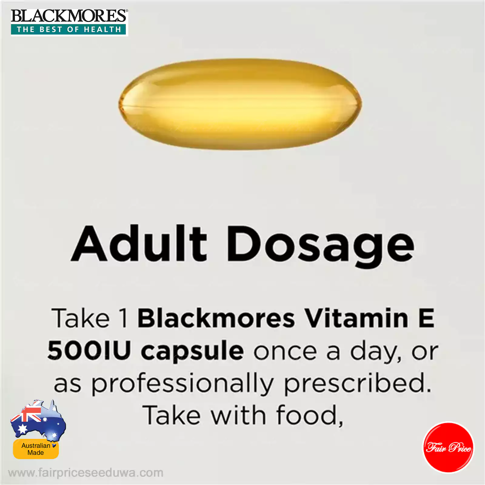 Blackmores Vitamin E 500IU 150 Capsules - Image 7