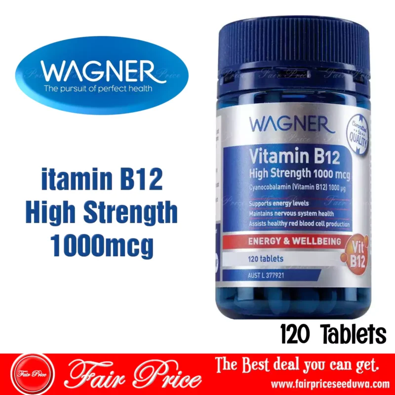 Wagner Vitamin B12 High Strength 1000mcg 120 Tablets