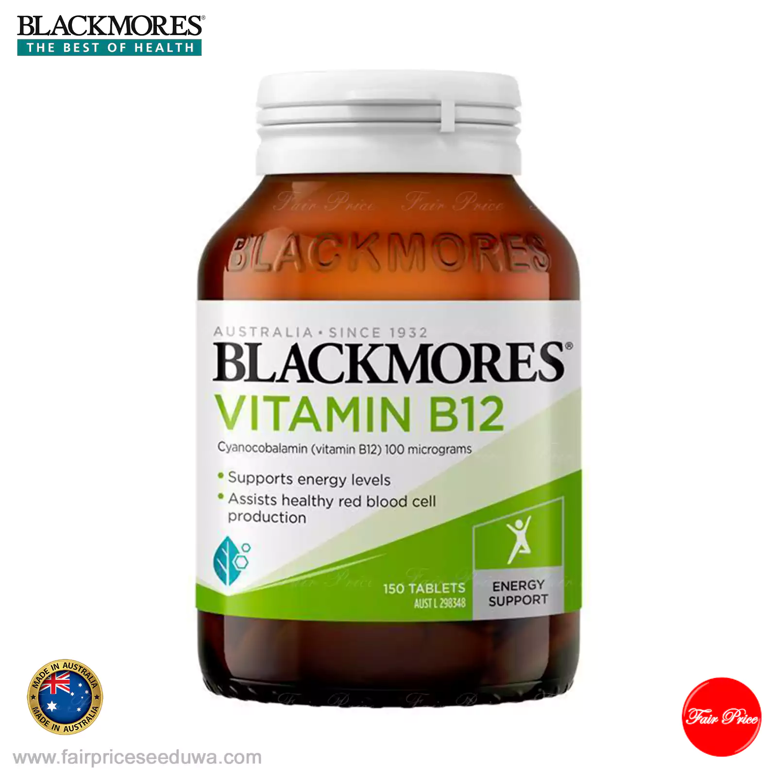 Blackmores B12 100MCG 150 Tablets - Image 2