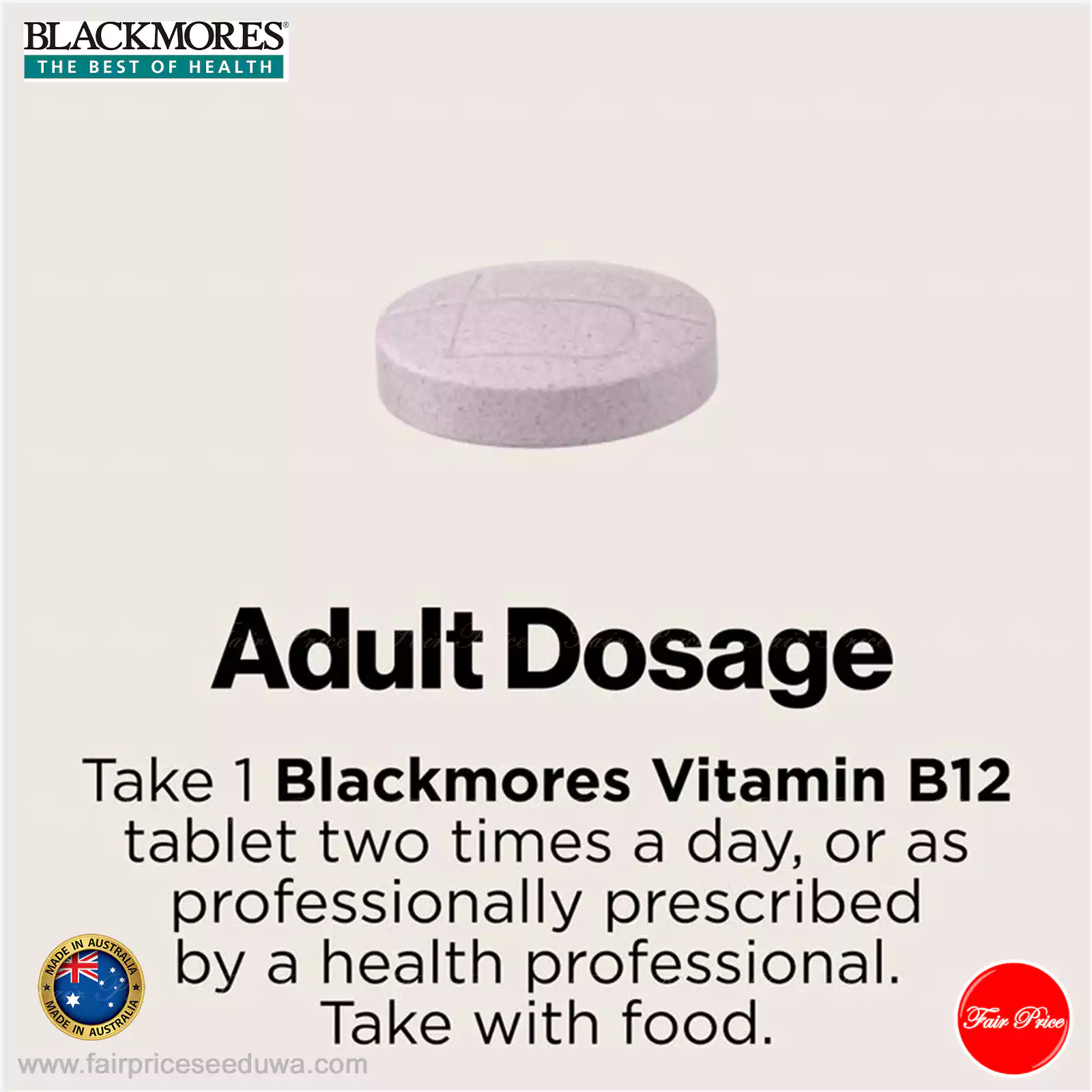 Blackmores B12 100MCG 150 Tablets - Image 7
