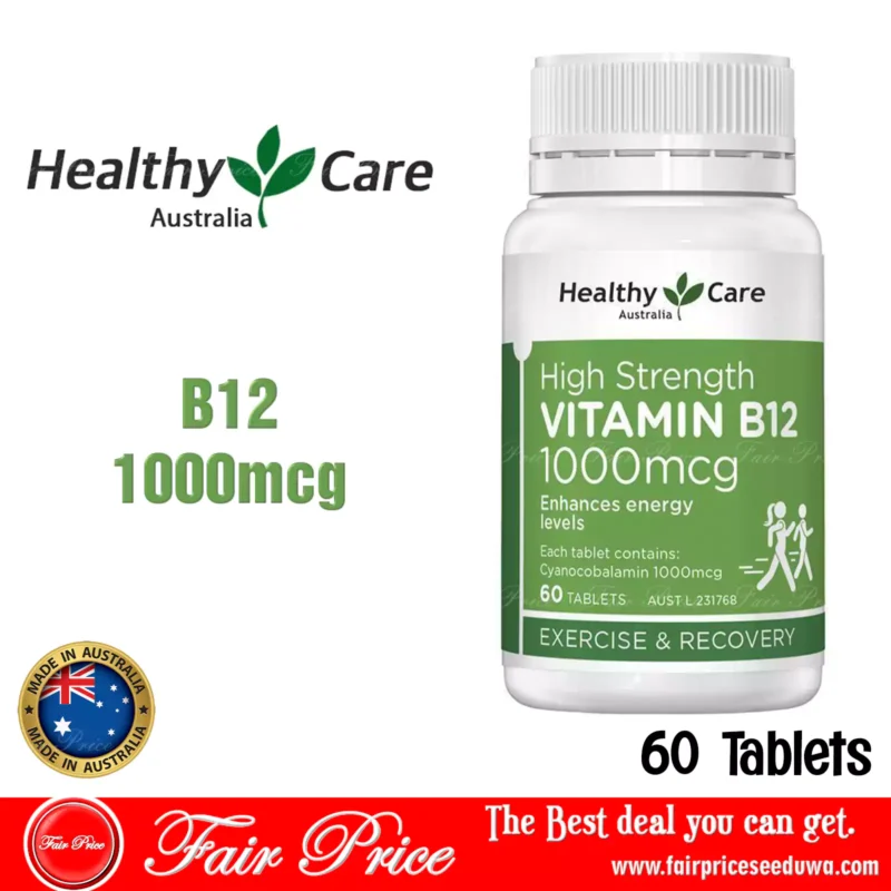 Healthy Care B12 1000mcg 60 Tablets