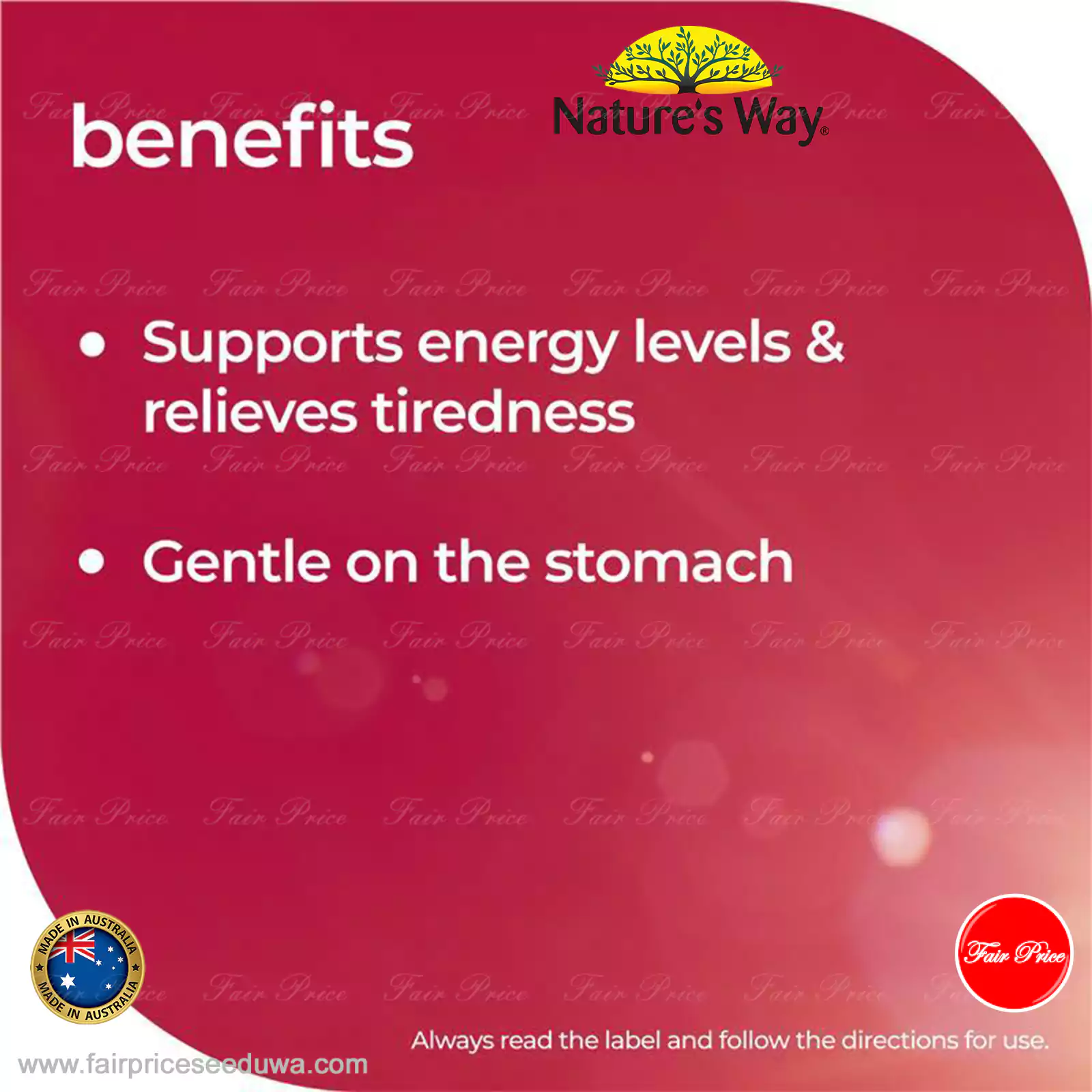 Nature's Way High Strength Iron 30 Tablets - Image 5