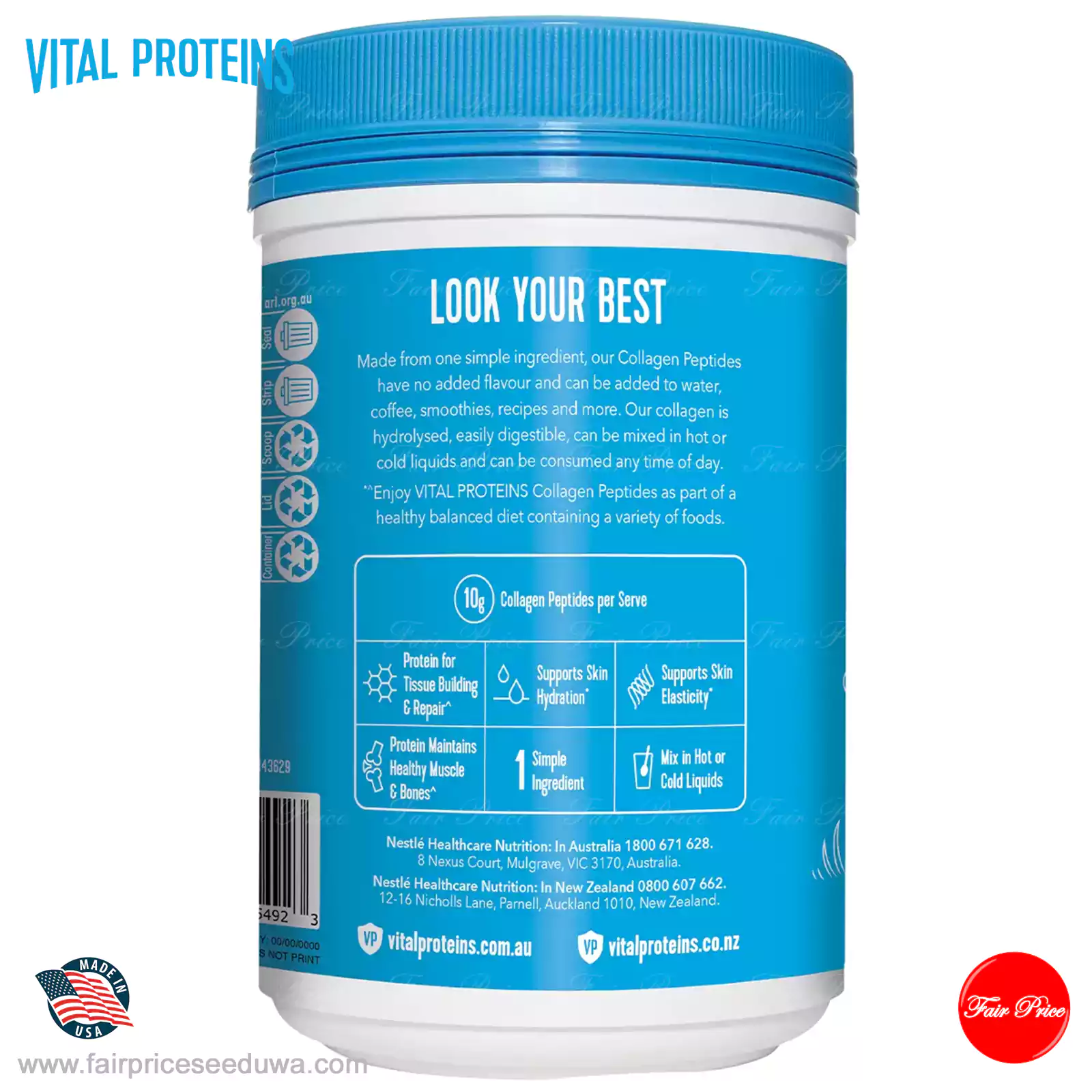 Vital Proteins Collagen Peptides Unflavoured 680g - Image 4