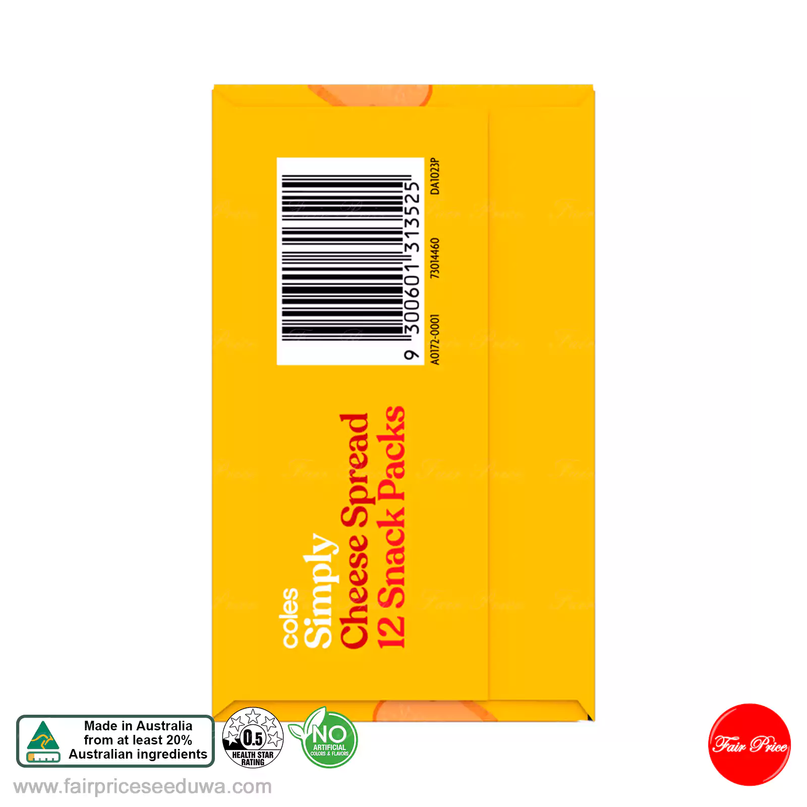 Coles Simply Cheese Spread Snack 12 Pack 300g - Image 5