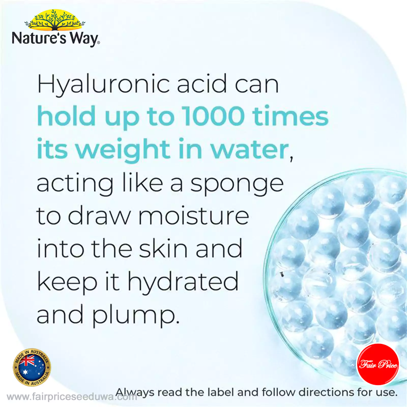 Nature's Way Beauty Collagen + Hyaluronic Acid 60 Capsules - Image 9