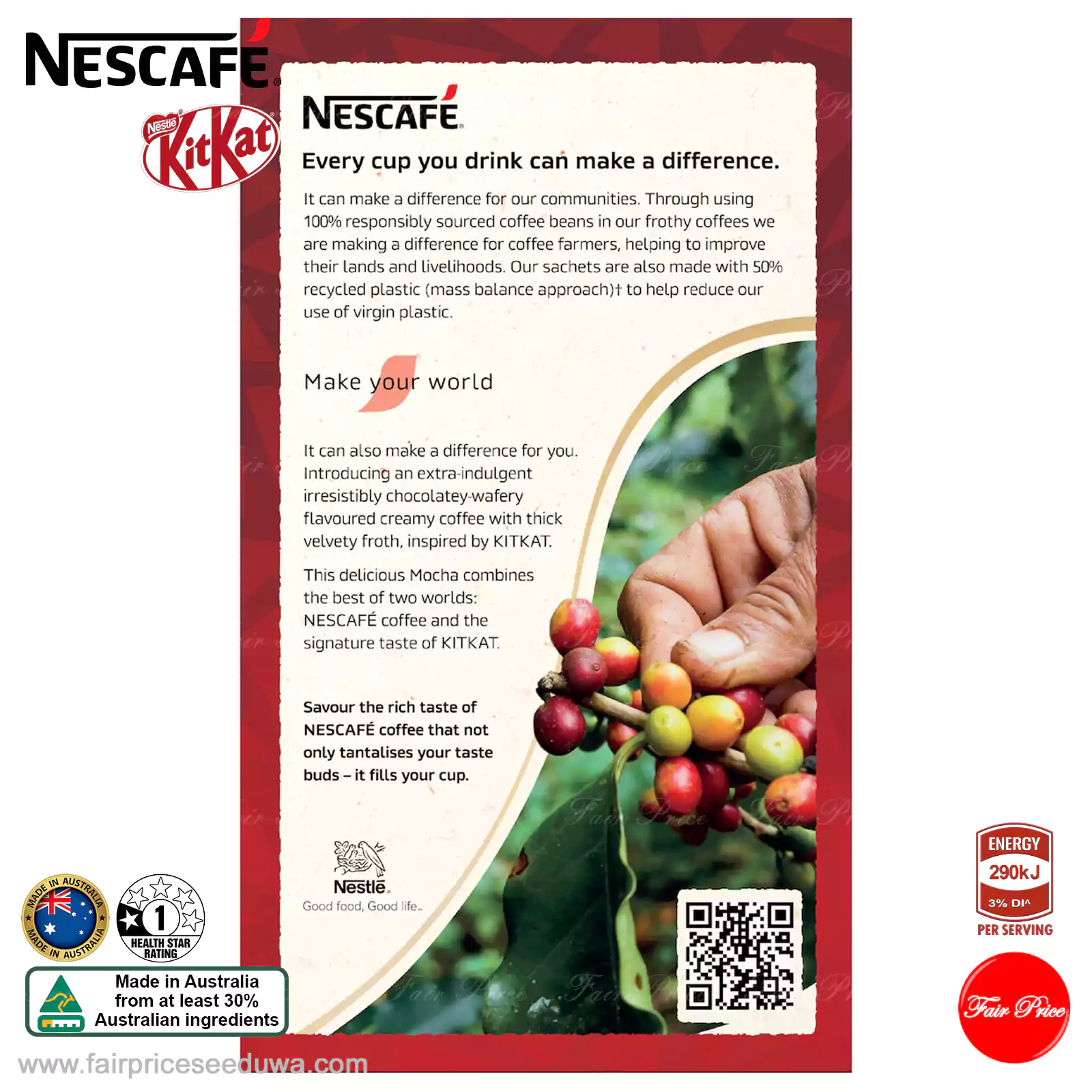 Nescafe Kit Kat Mocha Coffee Sachets 8 pack - Image 4