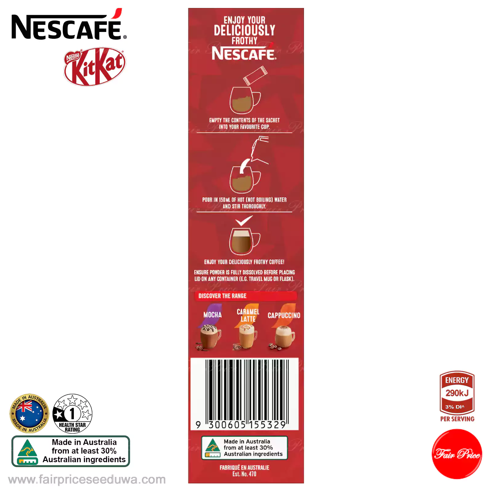 Nescafe Kit Kat Mocha Coffee Sachets 8 pack - Image 7