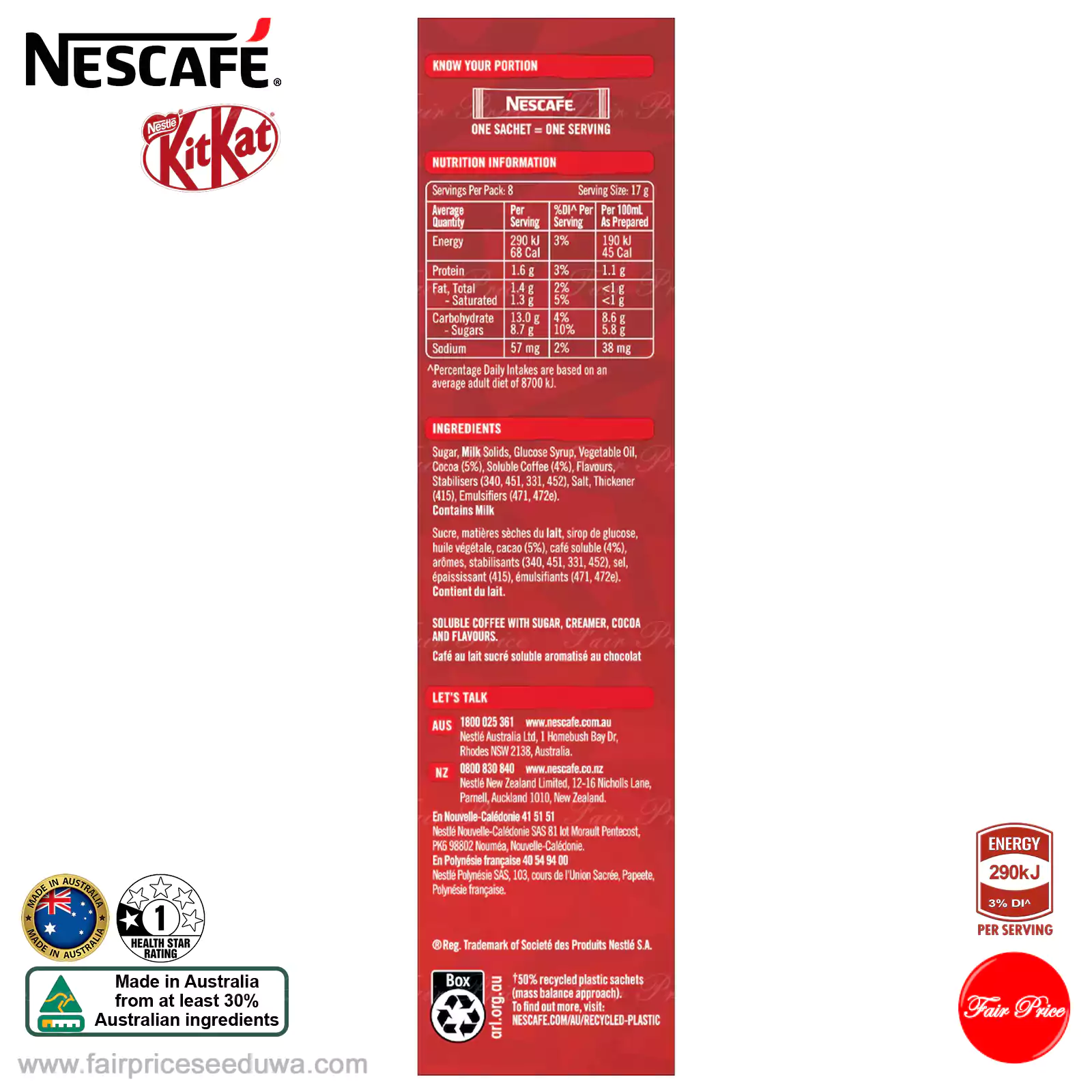 Nescafe Kit Kat Mocha Coffee Sachets 8 pack - Image 8