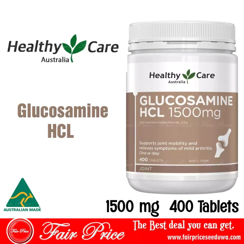 Healthy Care Glucosamine HCL 1500mg 400 Tablets