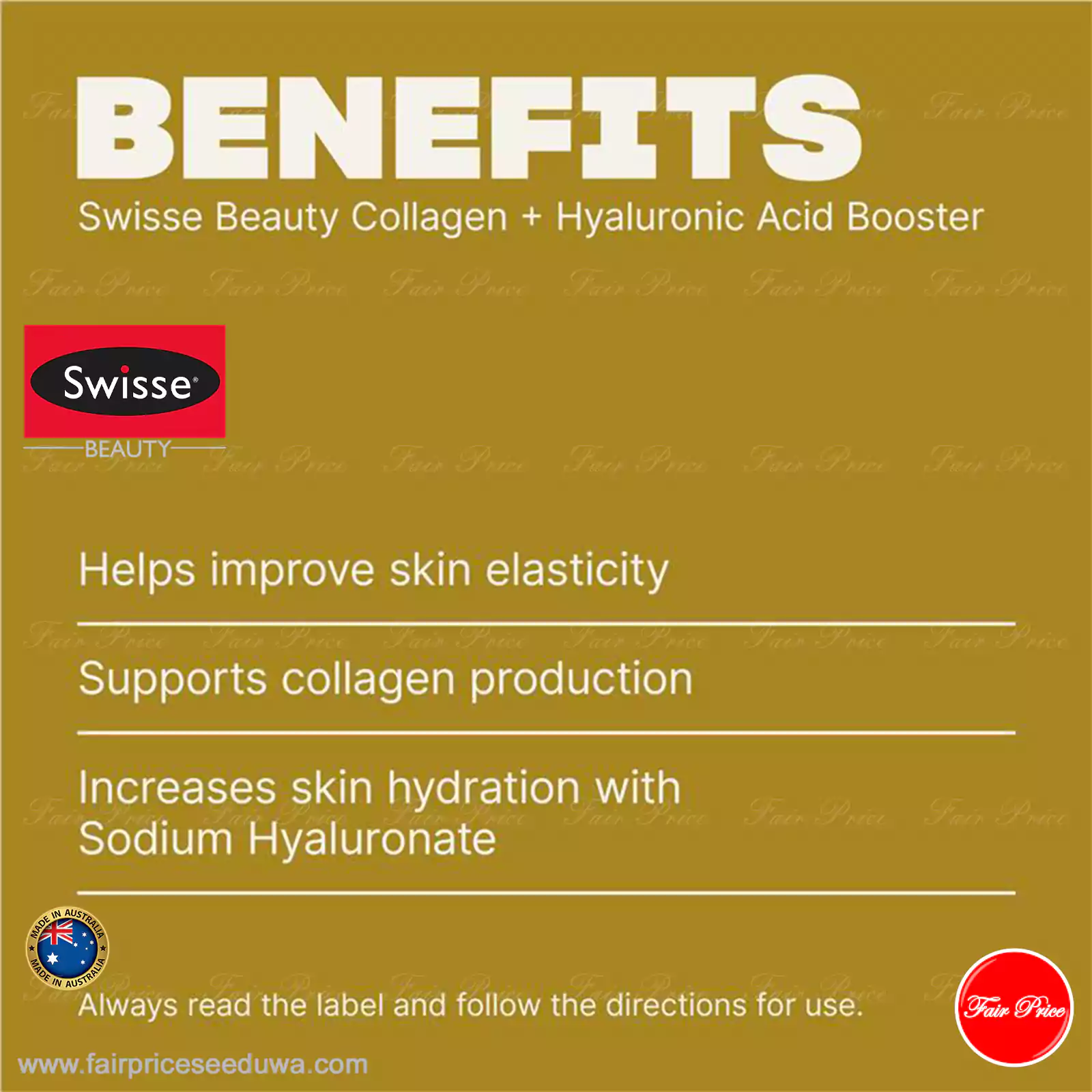 Swisse Beauty Collagen + Hyaluronic Acid Booster 80 Tablets - Image 5