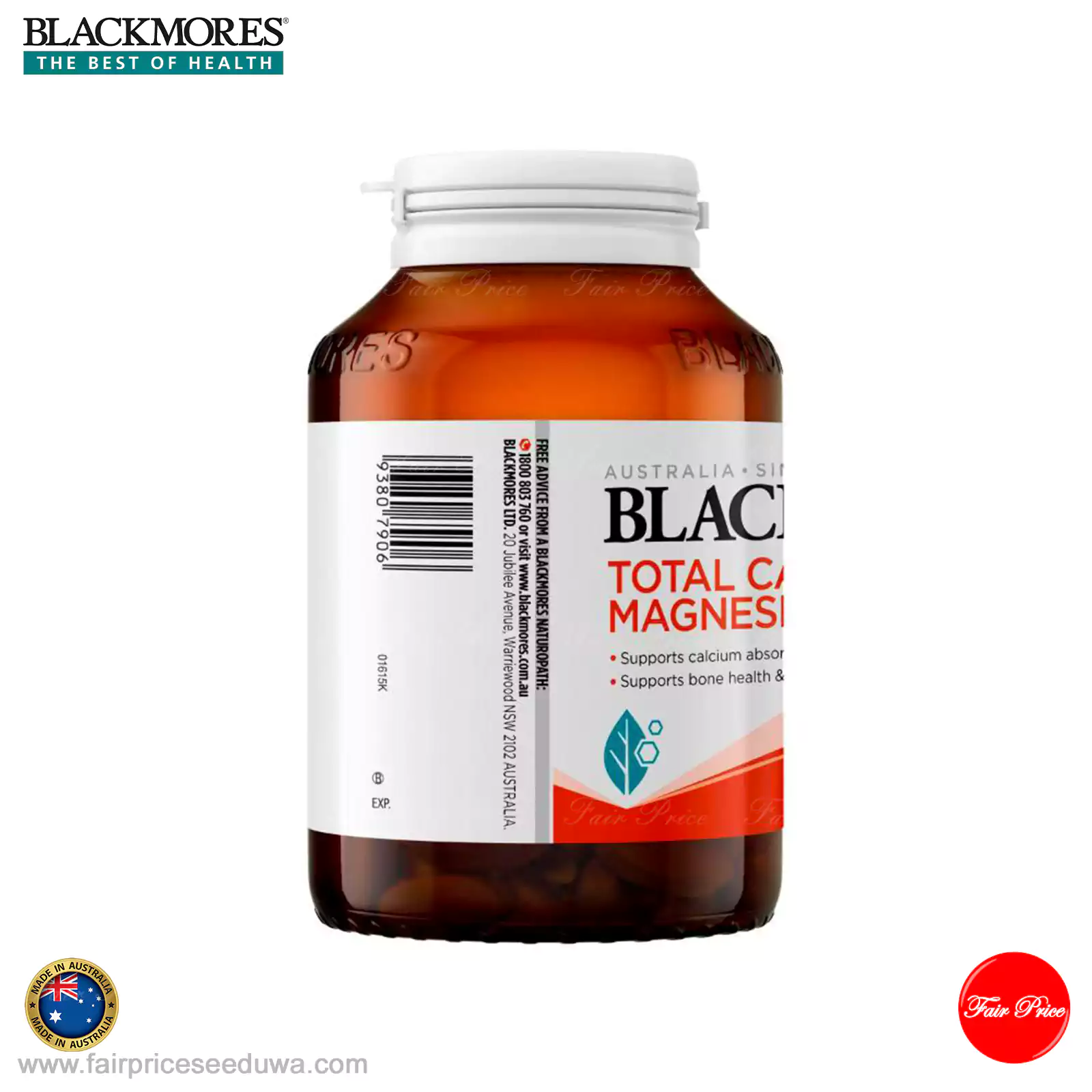 Blackmores Total Calcium Magnesium + D3 Tablets  125 Pack - Image 4